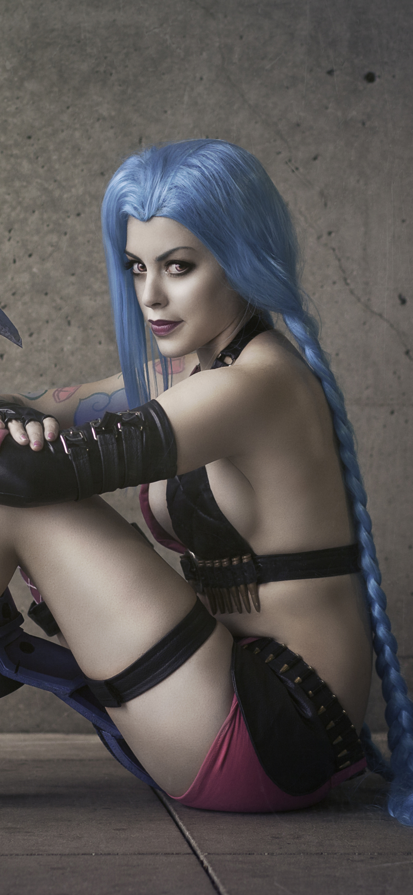 Скачати мобільні шпалери Ліга Легенд, Жінки, Косплей, Jinx (League Of Legends) безкоштовно.