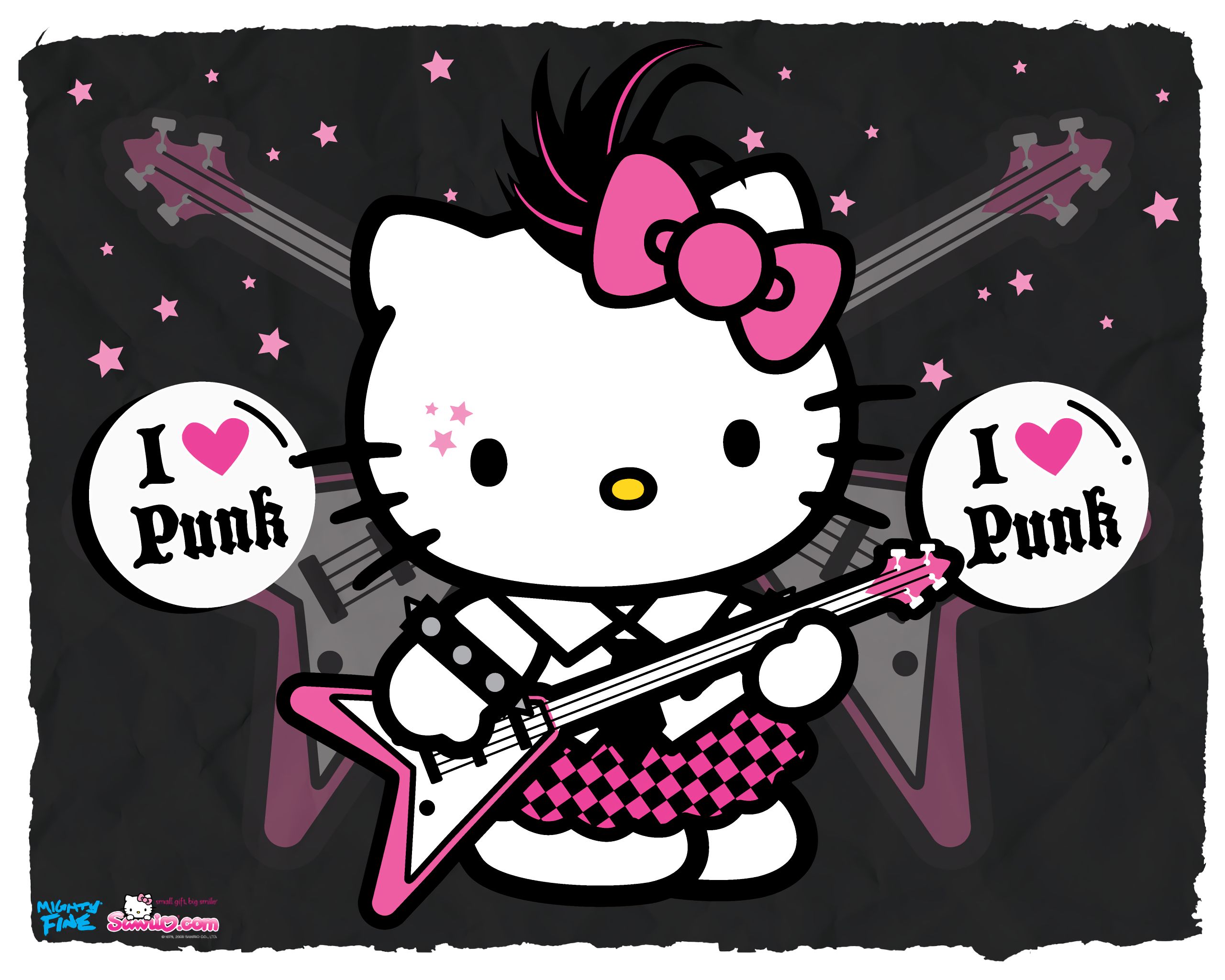 620060 Hintergrundbild herunterladen animes, hello kitty, musik, punk - Bildschirmschoner und Bilder kostenlos