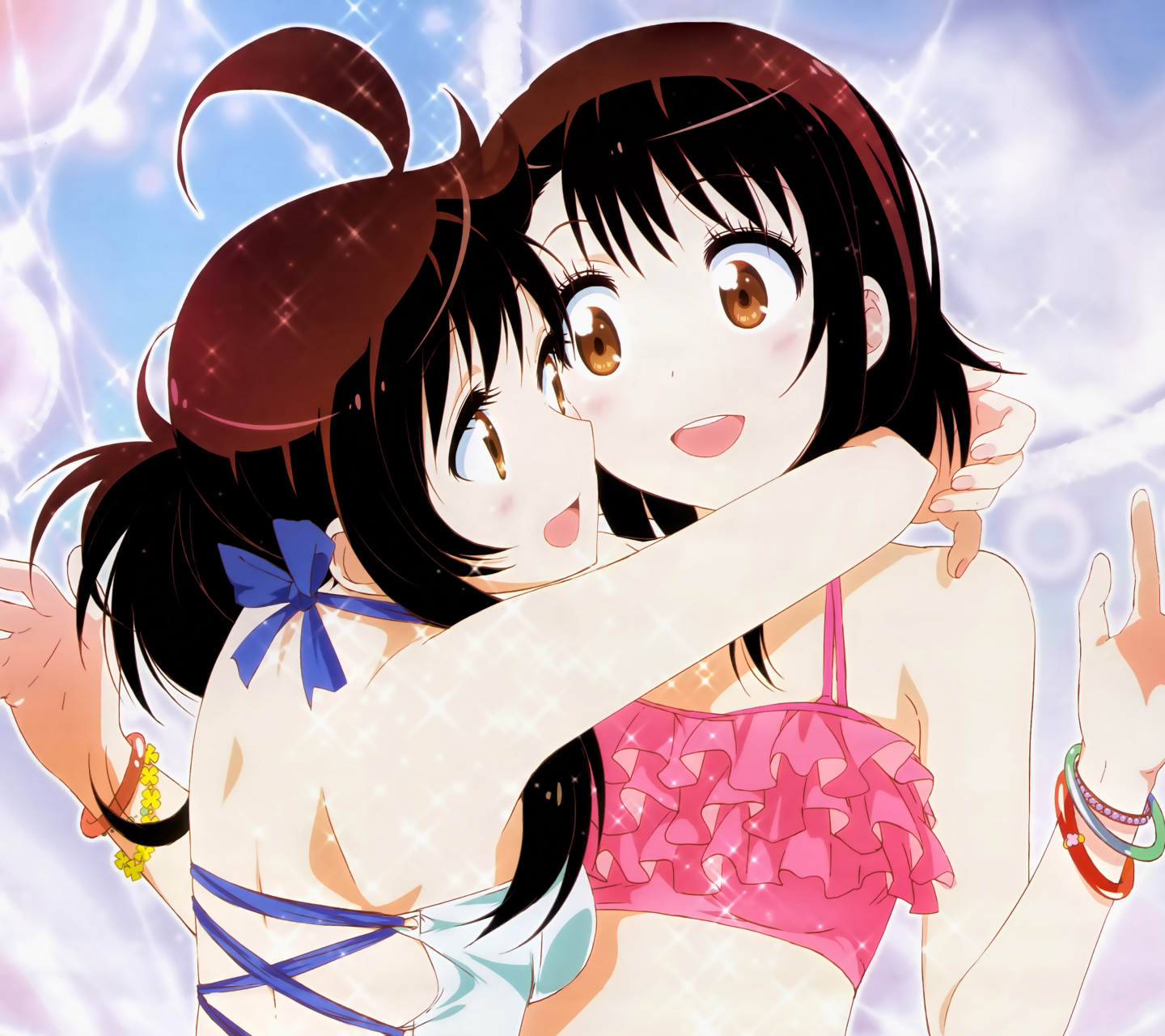 Free download wallpaper Anime, Kosaki Onodera, Nisekoi, Haru Onodera on your PC desktop
