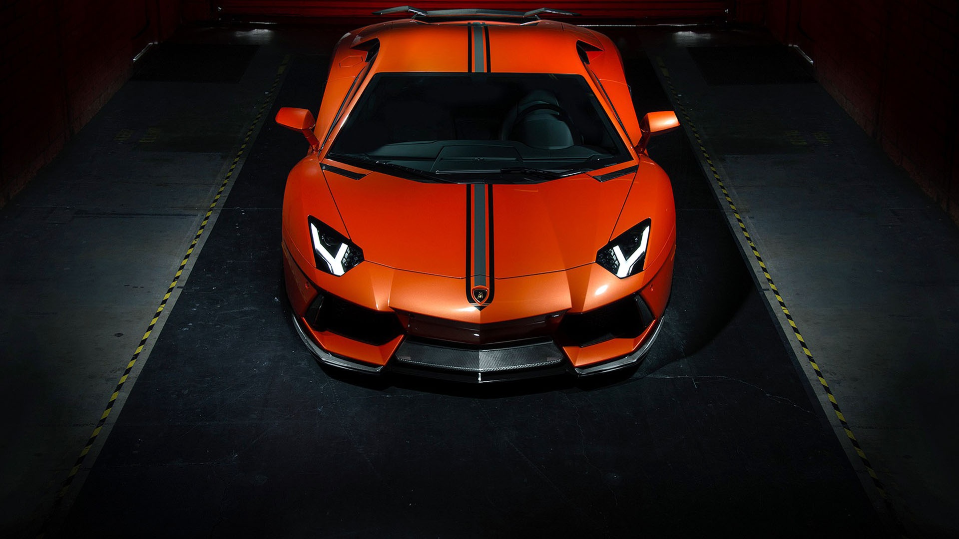 Téléchargez gratuitement l'image Lamborghini, Voiture, Supercar, Lamborghini Aventador, Véhicules, Voiture Orange sur le bureau de votre PC