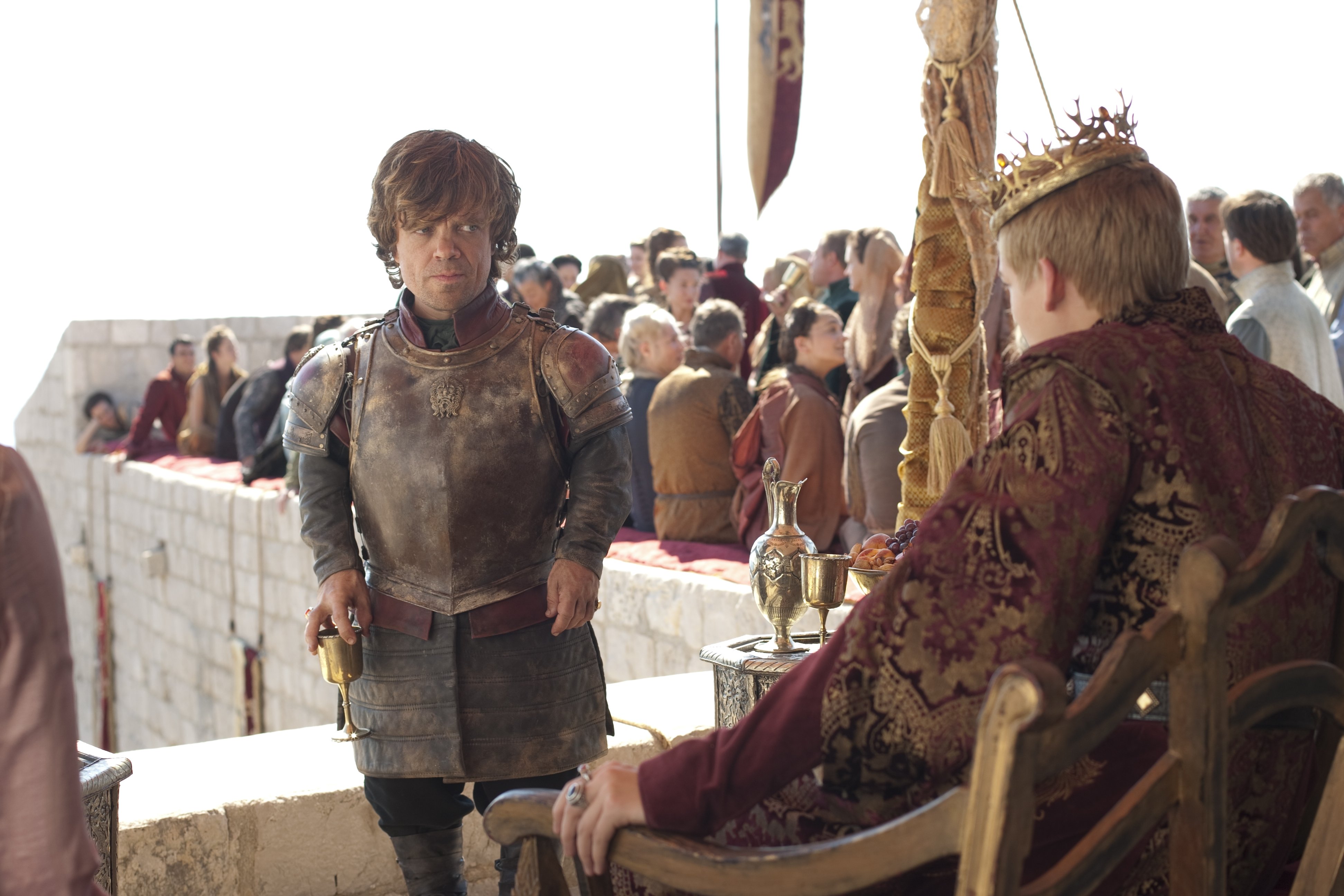 Laden Sie das Fernsehserien, Game Of Thrones: Das Lied Von Eis Und Feuer, Peter Dinkel, Tyrion Lannister, Jack Gleeson, Joffrey Baratheon-Bild kostenlos auf Ihren PC-Desktop herunter