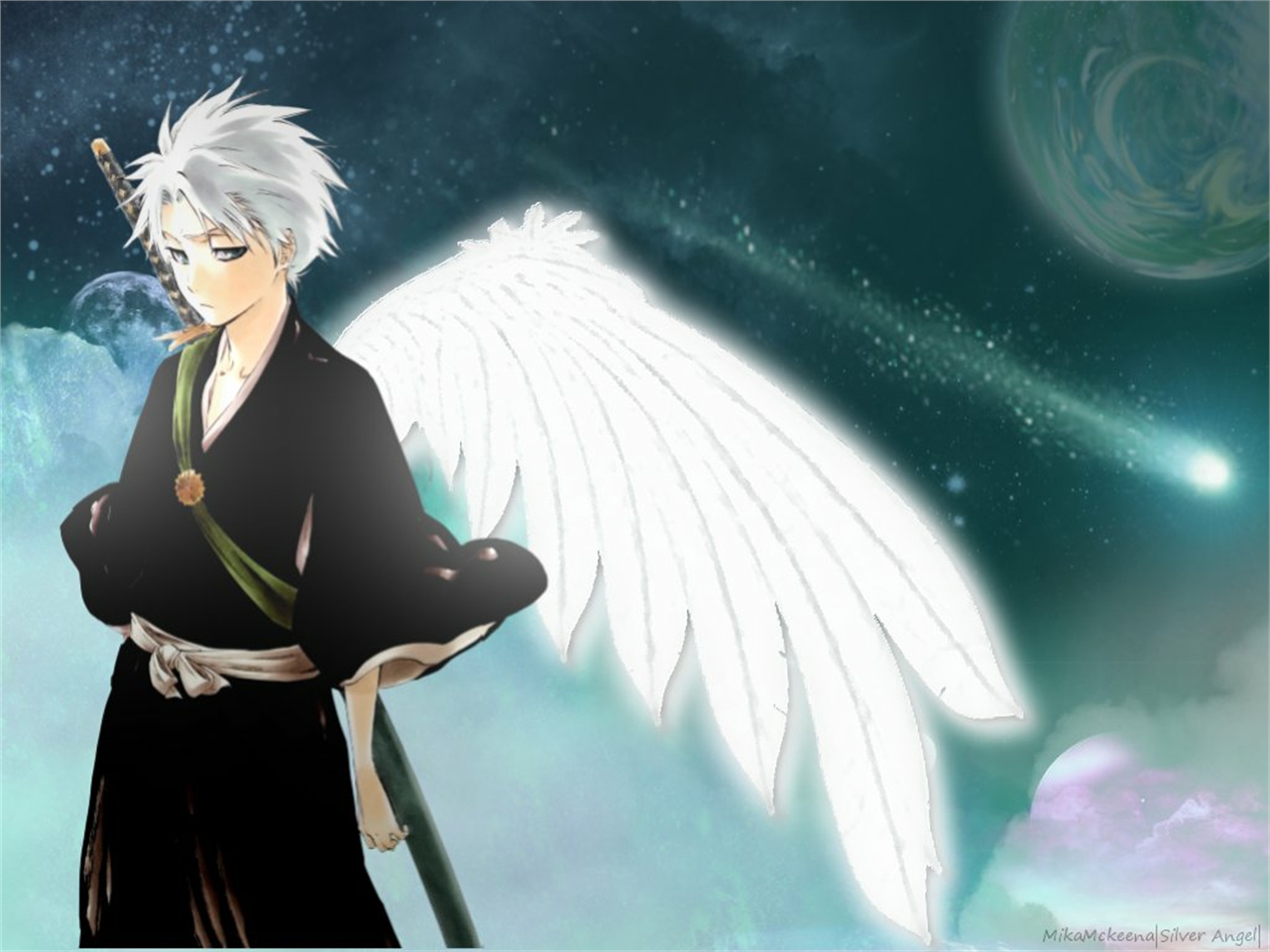 Handy-Wallpaper Bleach, Animes, Tōshirō Hitsugaya kostenlos herunterladen.