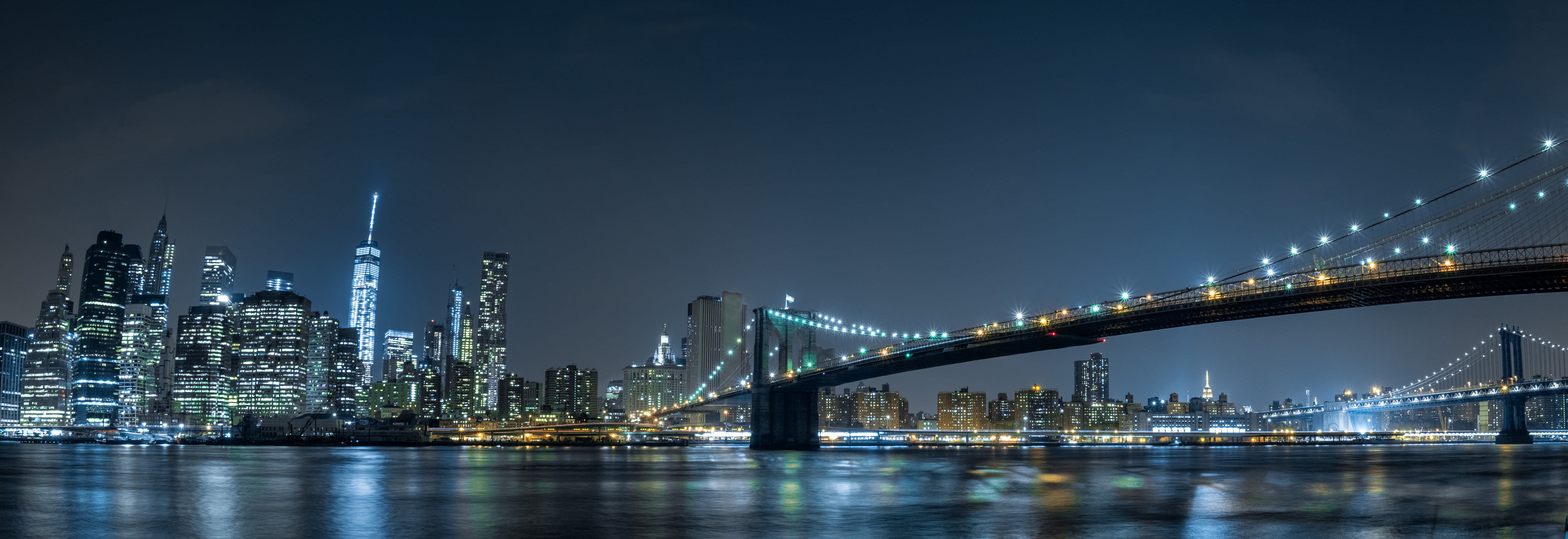 Free download wallpaper Bridges, New York, Manhattan, Brooklyn Bridge, Man Made on your PC desktop