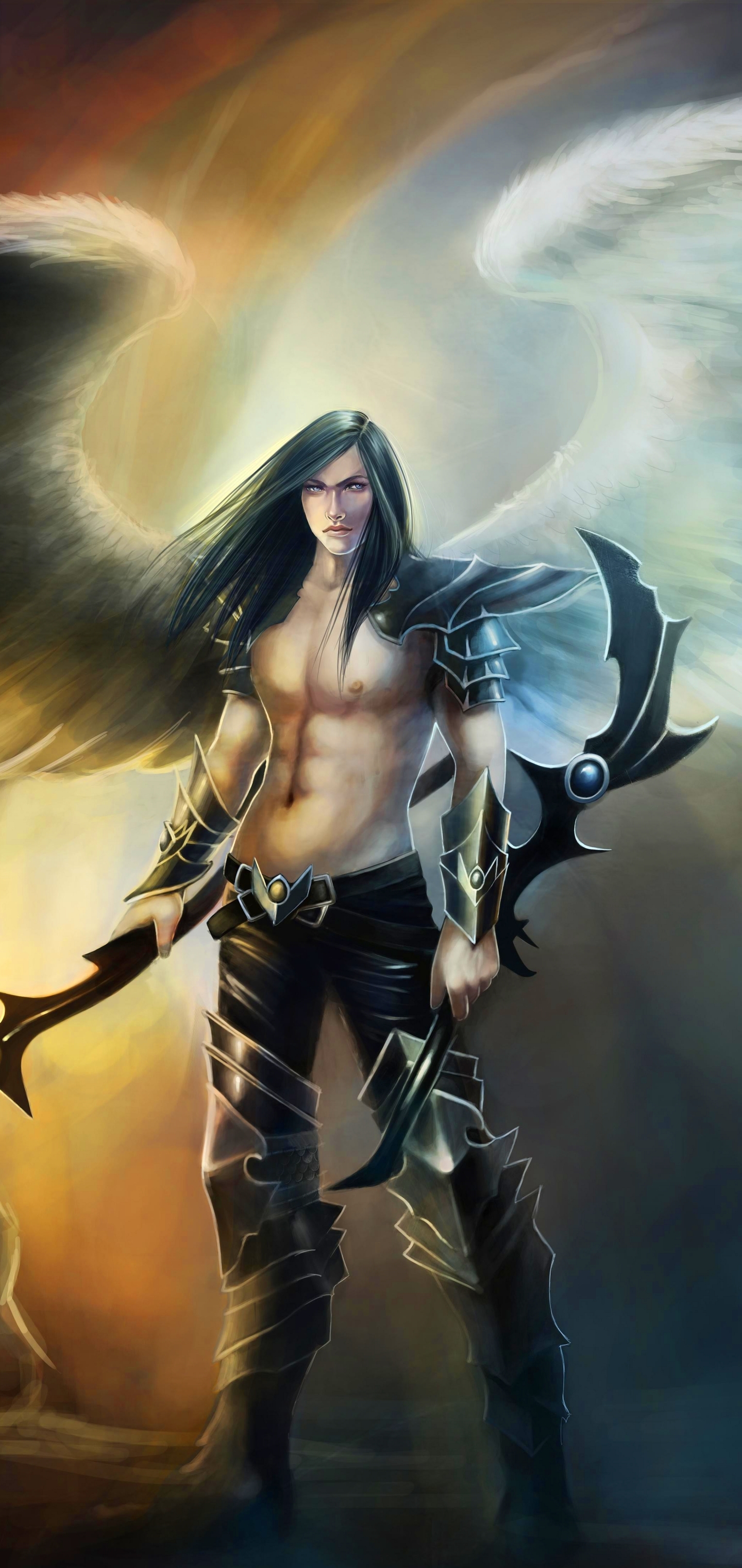 Download mobile wallpaper Fantasy, Wings, Angel, Angel Warrior for free.