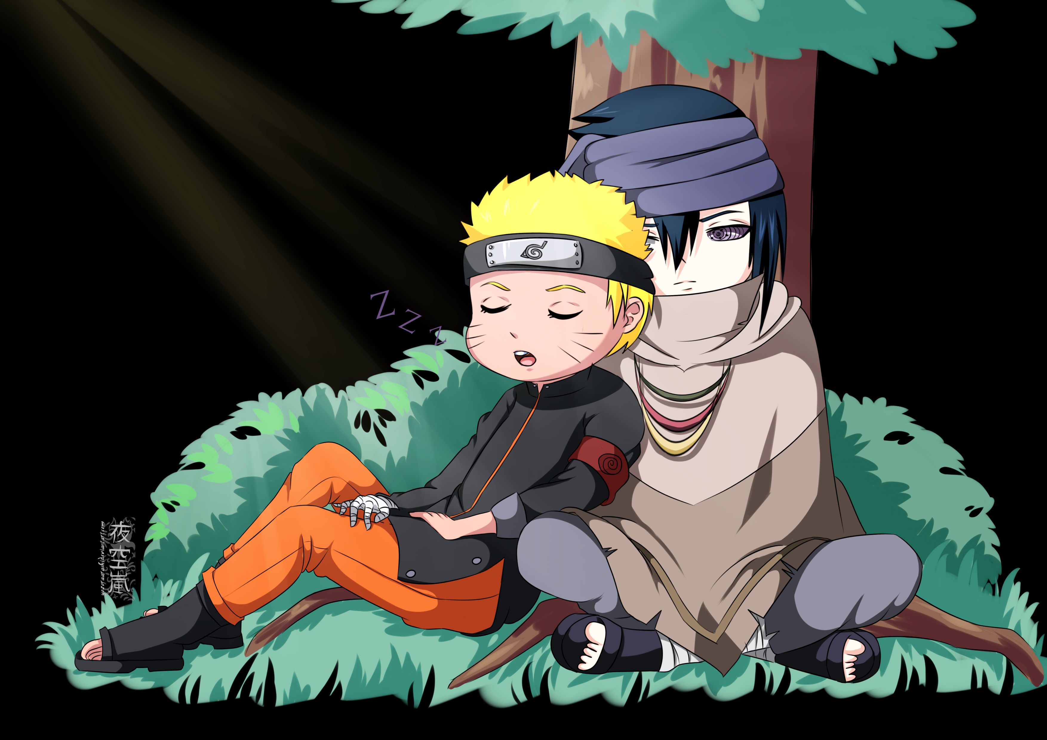 Download mobile wallpaper Anime, Naruto, Sasuke Uchiha, Naruto Uzumaki, Chibi for free.