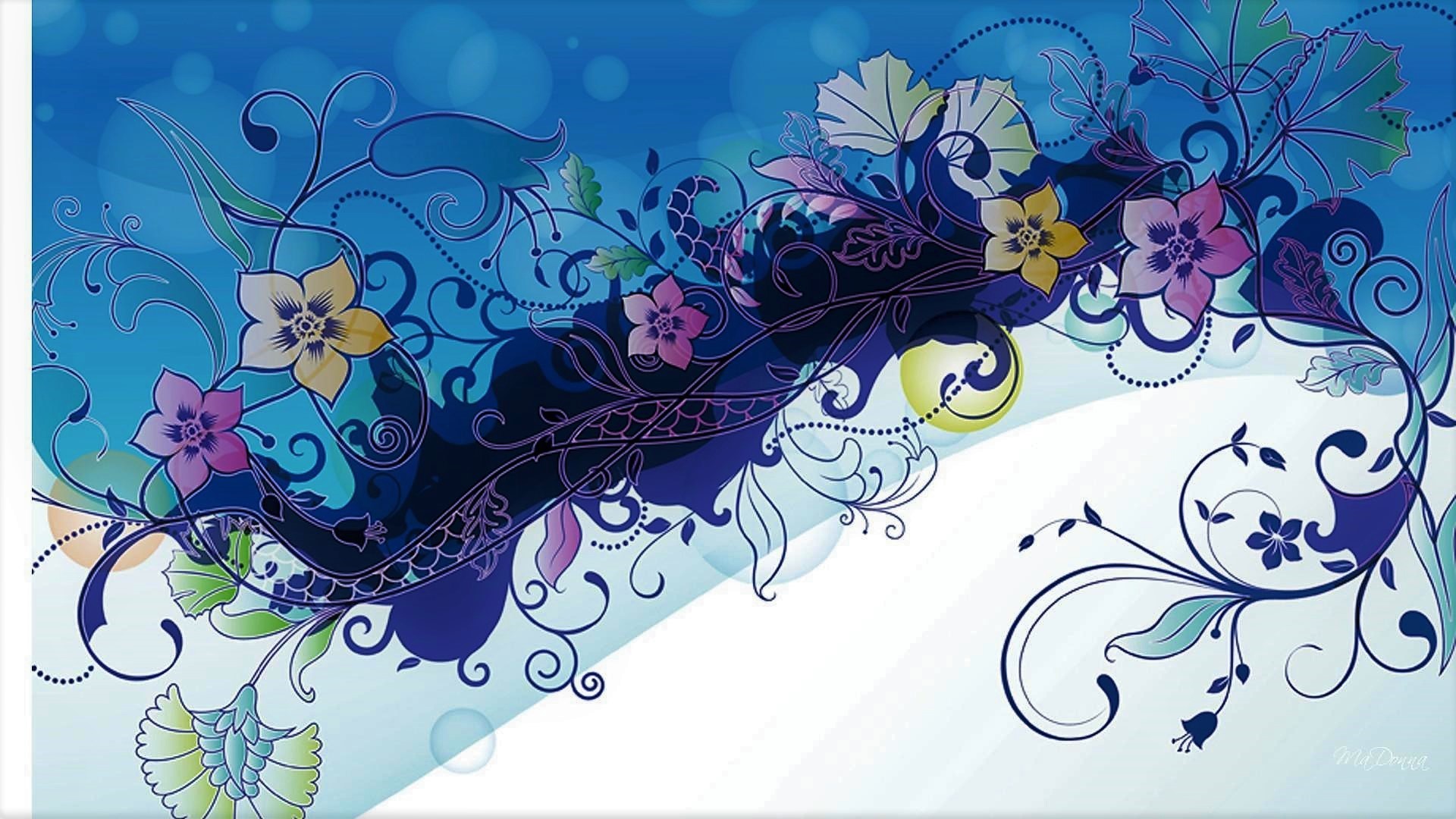 Free download wallpaper Flower, Design, Purple, Artistic, Floral on your PC desktop