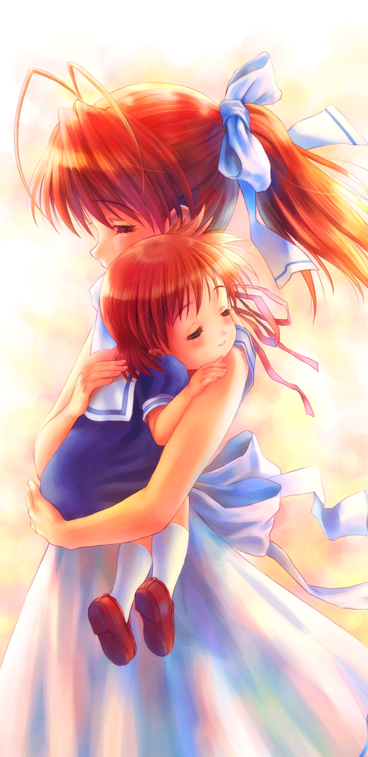 Download mobile wallpaper Anime, Clannad, Nagisa Furukawa, Ushio Okazaki for free.