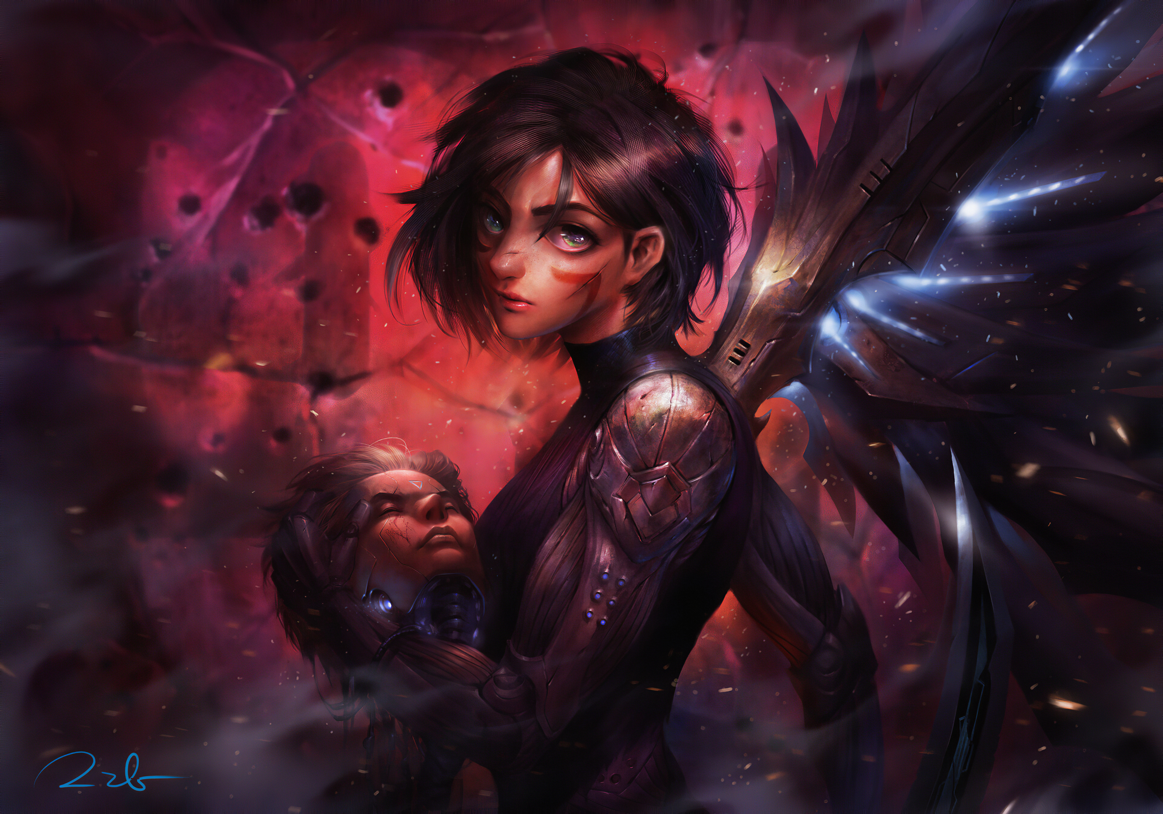 Baixar papel de parede para celular de Ciborgue, Filme, Cabelo Curto, Alita (Alita: Anjo De Batalha), Alita: Anjo De Combate gratuito.