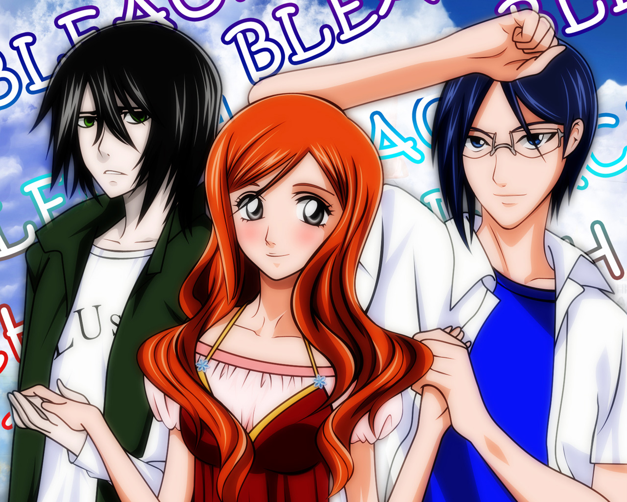 Download mobile wallpaper Anime, Bleach, Orihime Inoue, Uryu Ishida, Ulquiorra Cifer for free.