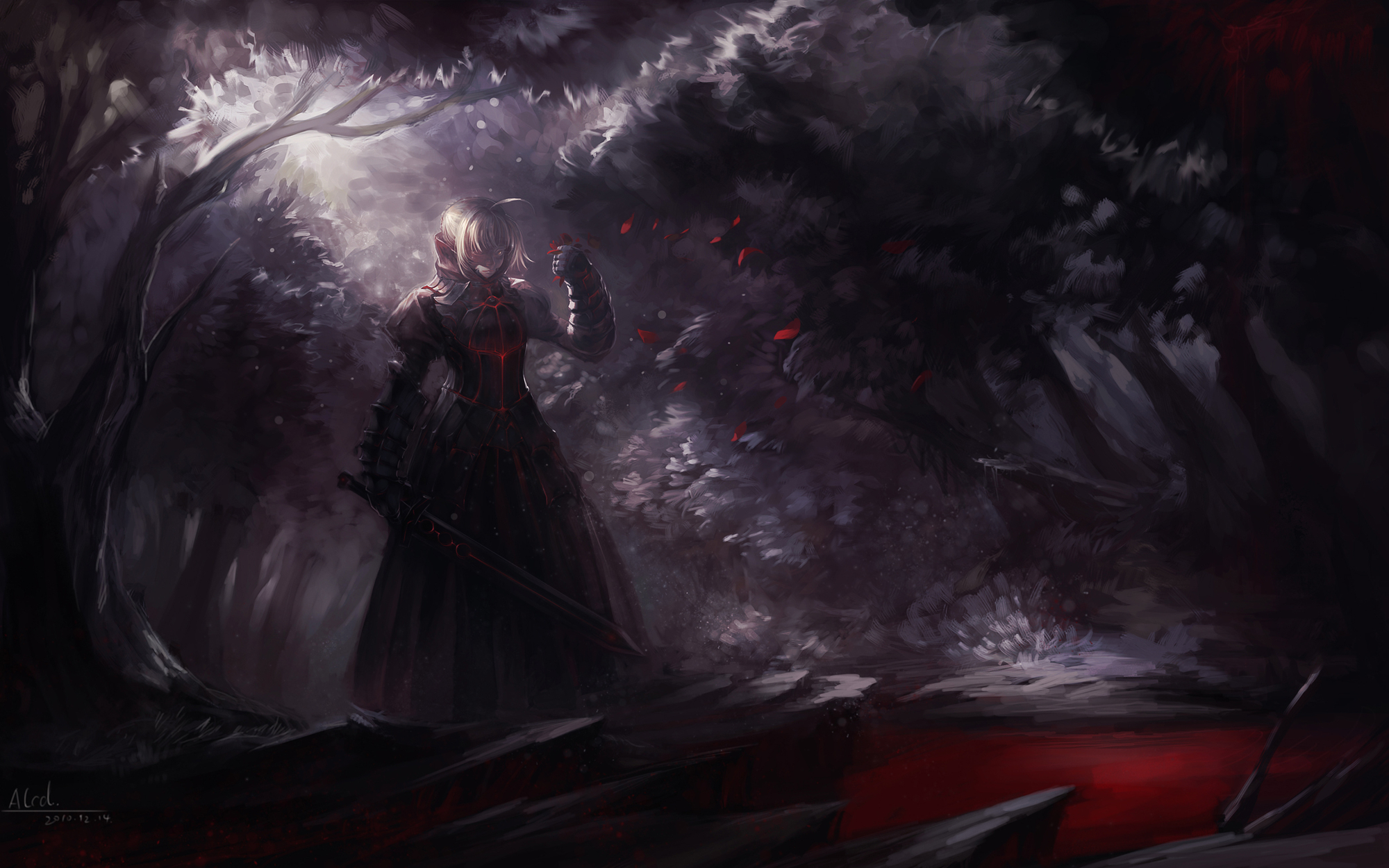 saber alter, saber (fate series), anime, fate/stay night, blonde, short hair, sword, warrior, fate series