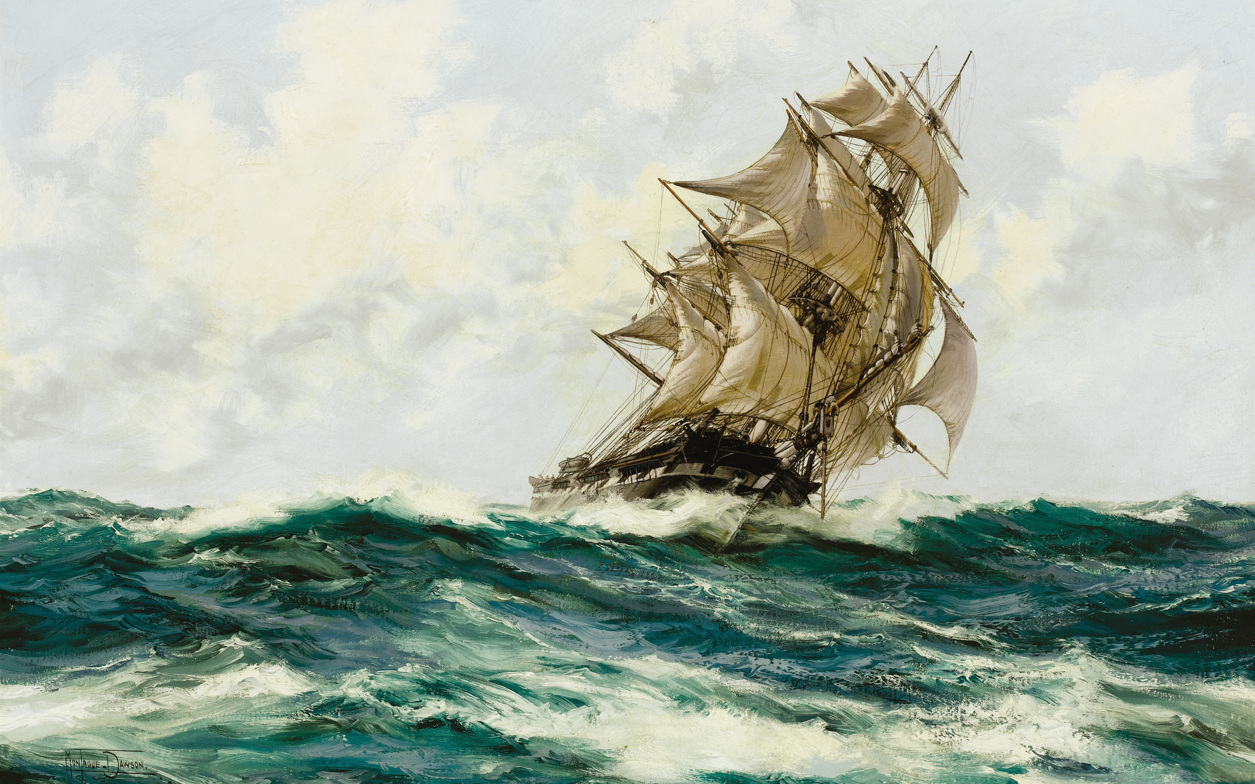 artistic, sailing ship