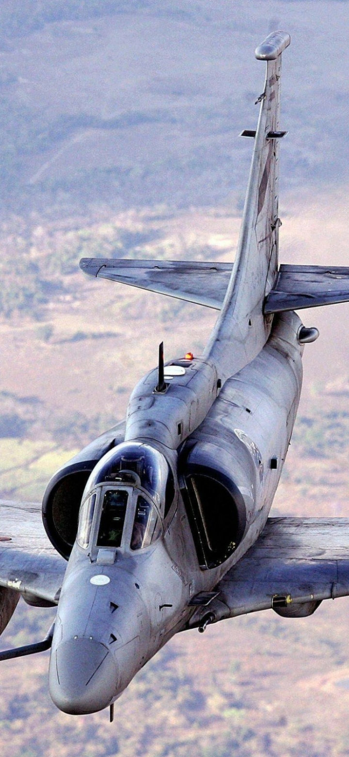 Скачати мобільні шпалери Військовий, Douglas A 4 Skyhawk, Реактивні Винищувачі безкоштовно.