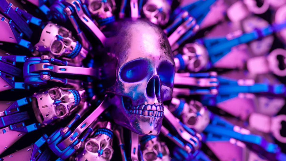 Desktop wallpaper: Metal, Skull, Shine, Miscellanea, Miscellaneous ...