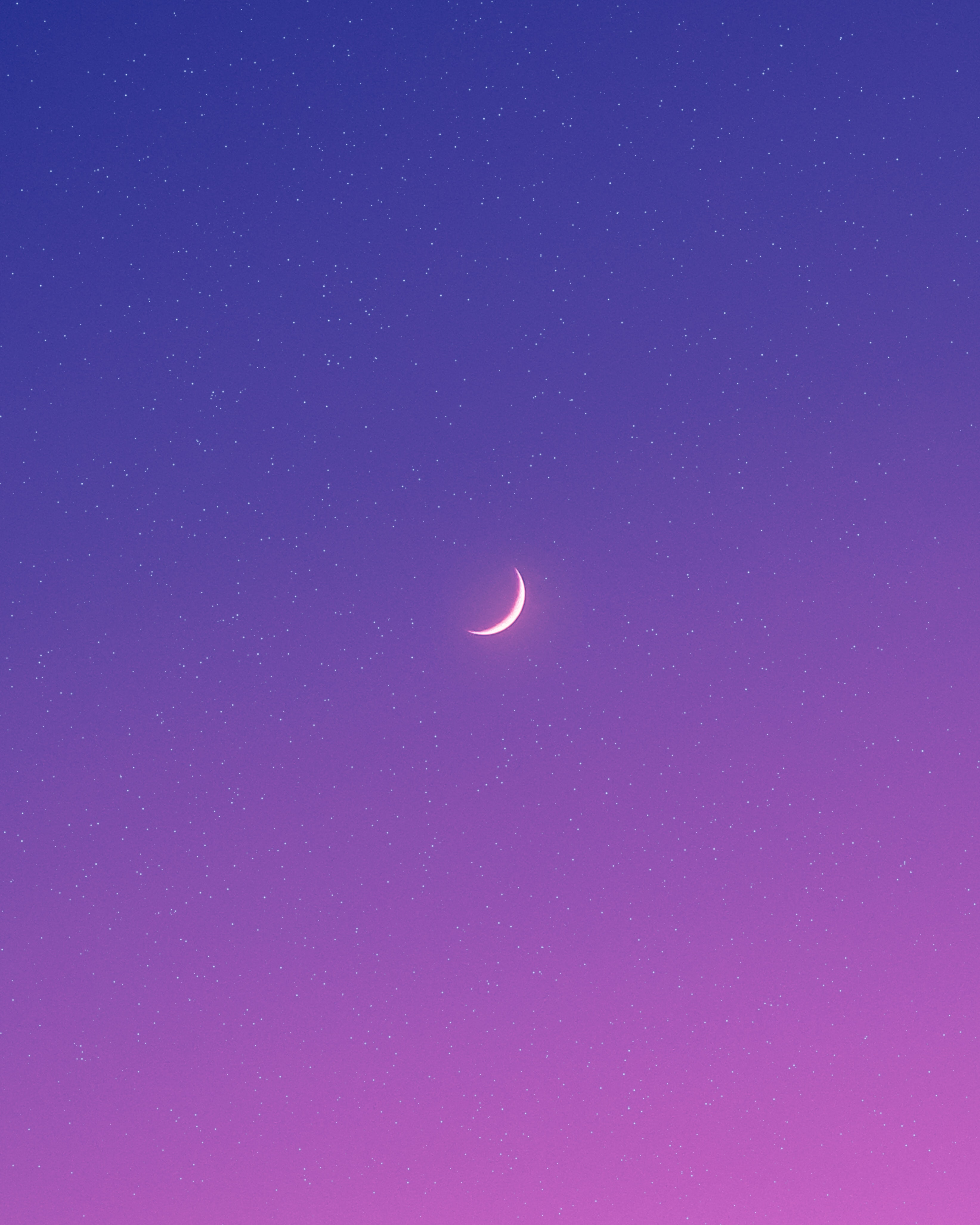 55617 скачать обои фиолетовый, луна, природа, звезды, ночь - заставки и картинки бесплатно