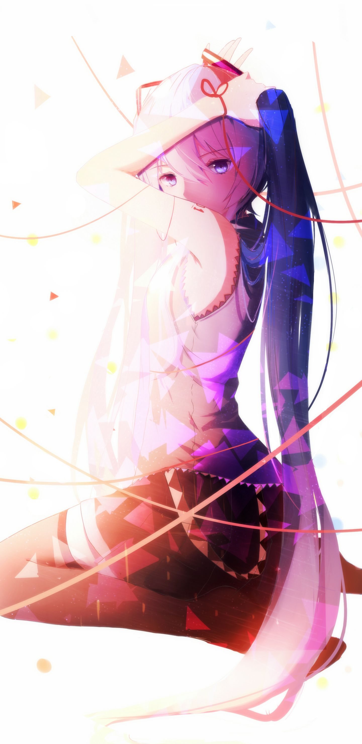 Download mobile wallpaper Anime, Vocaloid, Skirt, Blue Eyes, Hatsune Miku for free.