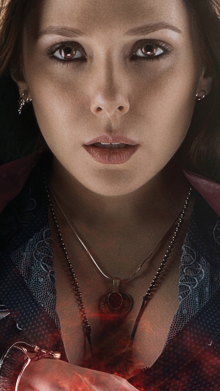 Download mobile wallpaper Avengers, Movie, The Avengers, Scarlet Witch, Avengers: Age Of Ultron, Elizabeth Olsen for free.