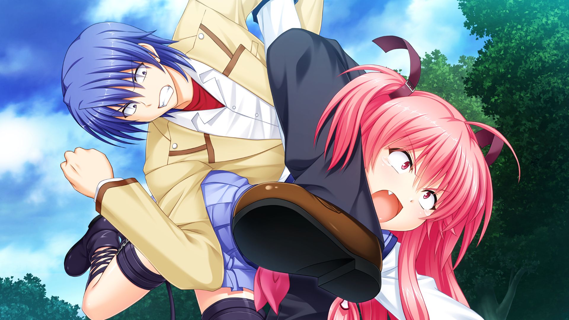 Free download wallpaper Anime, Yui (Angel Beats!), Angel Beats!, Hinata Hideki on your PC desktop