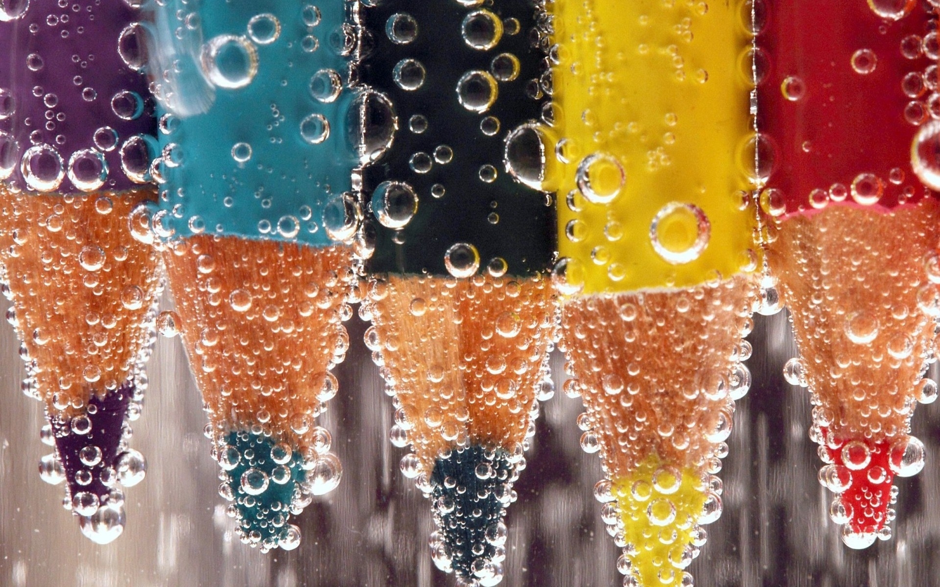 Download mobile wallpaper Water, Colors, Pencil, Photography, Bubble for free.