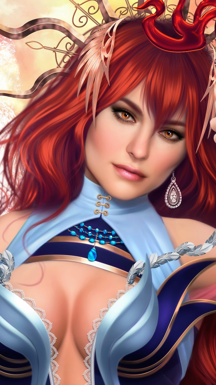 Download mobile wallpaper Fantasy, Redhead, Women for free.