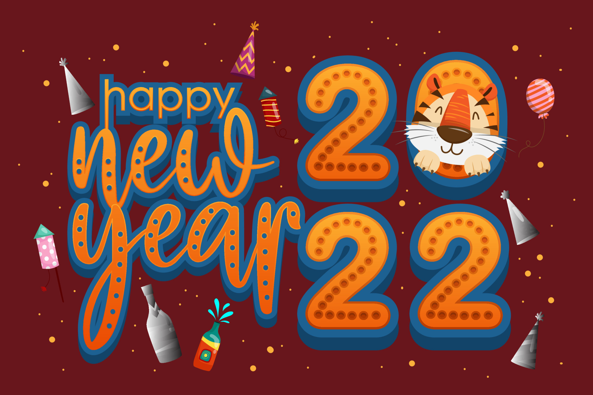 Descarga gratuita de fondo de pantalla para móvil de Día Festivo, Año Nuevo Chino, Feliz Año Nuevo, Año Del Tigre.