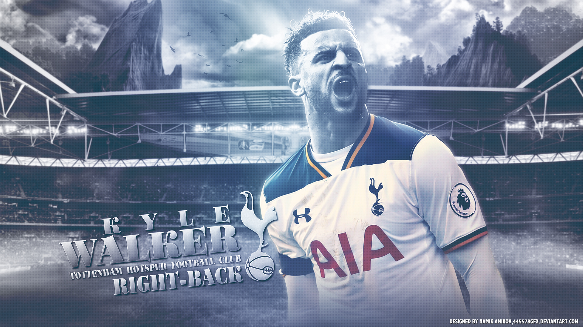 Laden Sie das Sport, Fußball, Tottenham Hotspur, Kyle Walker-Bild kostenlos auf Ihren PC-Desktop herunter