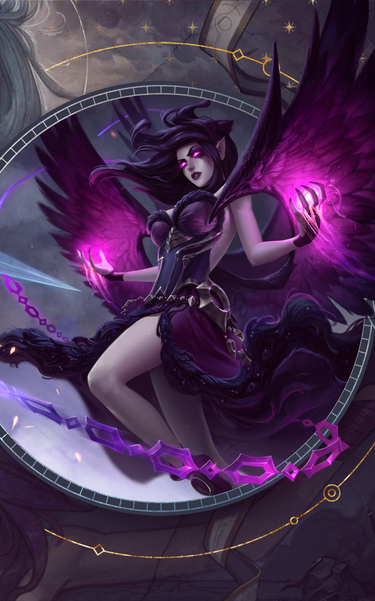 Download mobile wallpaper League Of Legends, Video Game, Morgana (League Of Legends) for free.