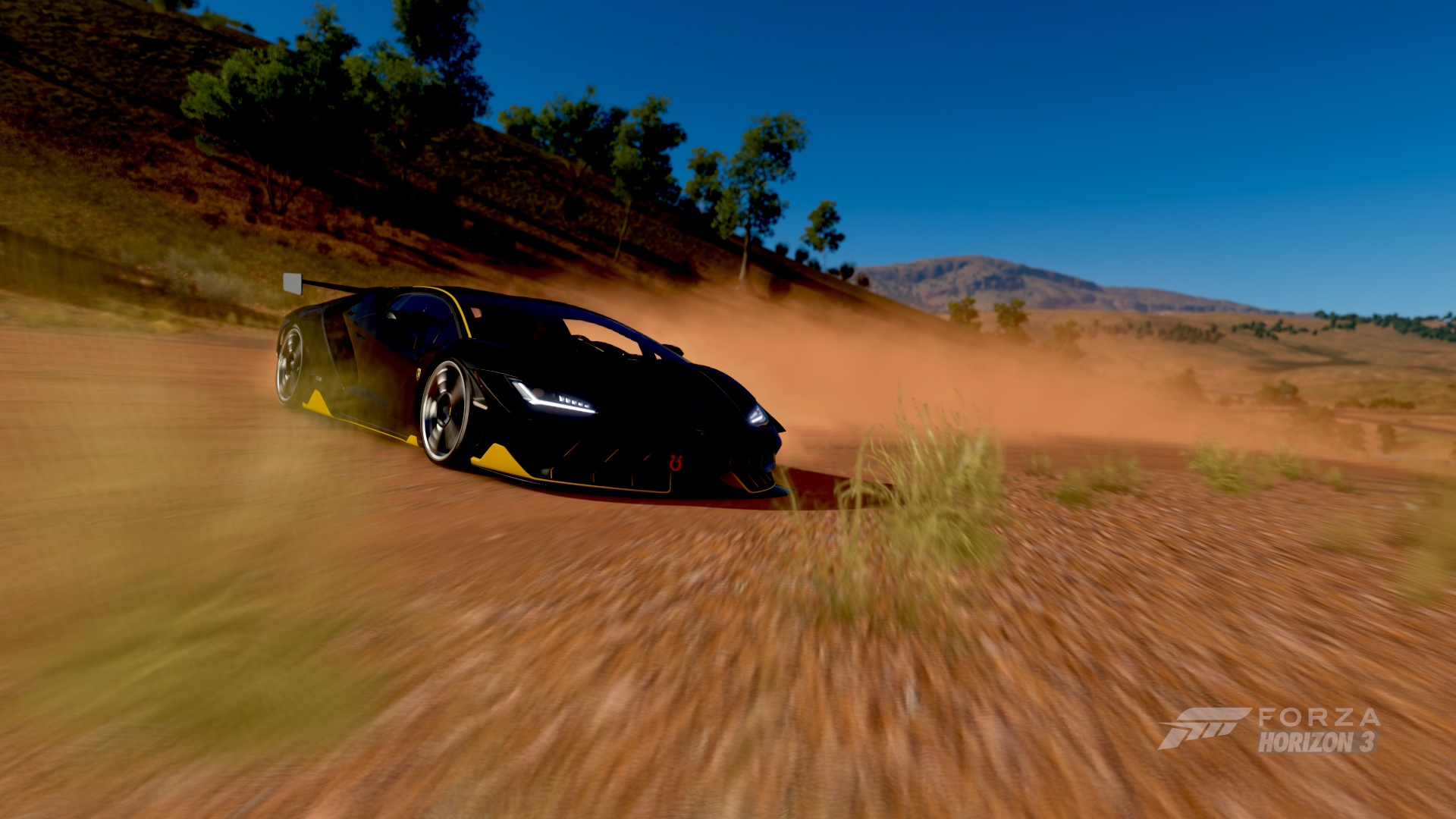 Скачати мобільні шпалери Автомобіль, Lamborghini Centenario, Відеогра, Forza Horizon 3, Forza безкоштовно.