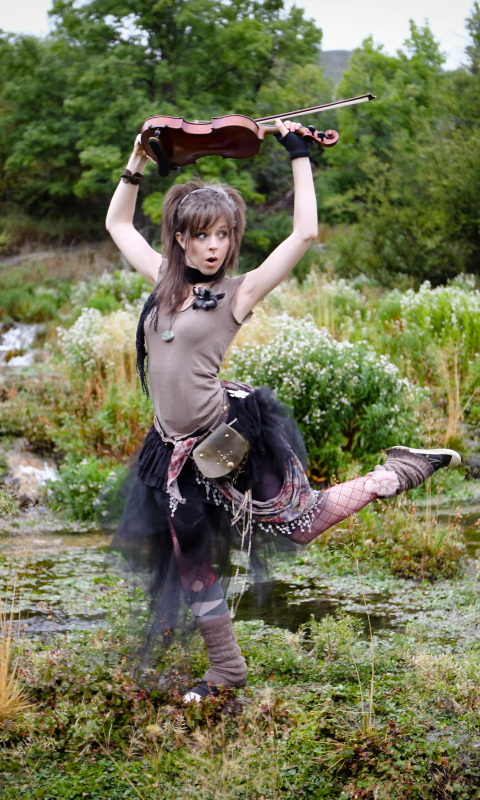 Handy-Wallpaper Musik, Lindsey Stirling kostenlos herunterladen.