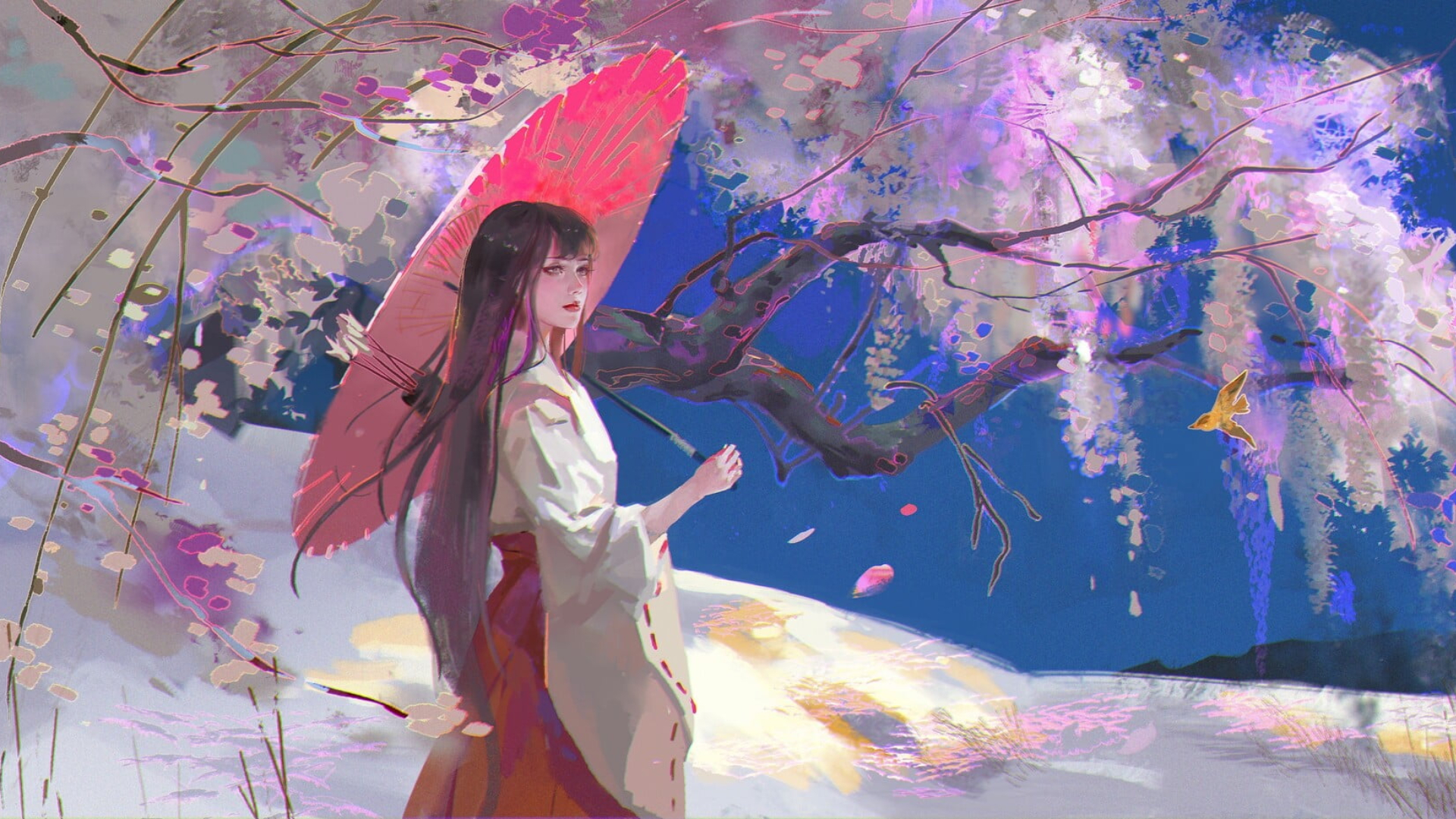 Download mobile wallpaper Fantasy, Tree, Oriental for free.