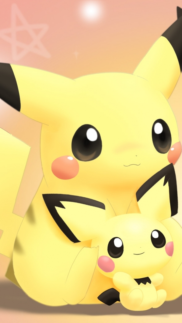 Descarga gratuita de fondo de pantalla para móvil de Lindo, Pokémon, Pikachu, Videojuego, Pichu (Pokémon).