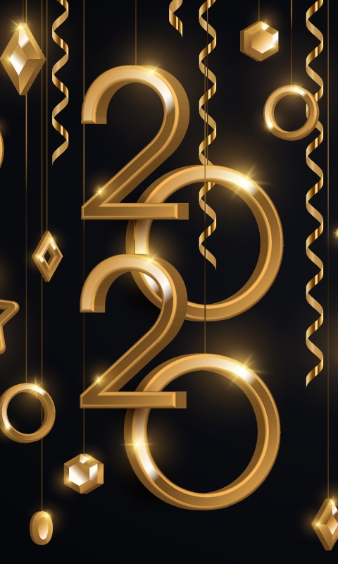 Download mobile wallpaper New Year, Holiday, New Year 2020 for free.