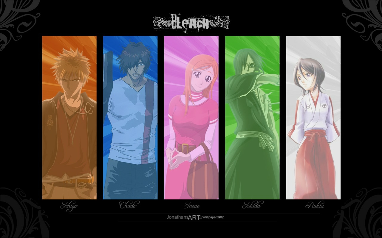 Descarga gratis la imagen Animado, Rukia Kuchiki, Bleach: Burîchi, Ichigo Kurosaki, Orihime Inoue, Uryu Ishida, Yasutora Sado en el escritorio de tu PC