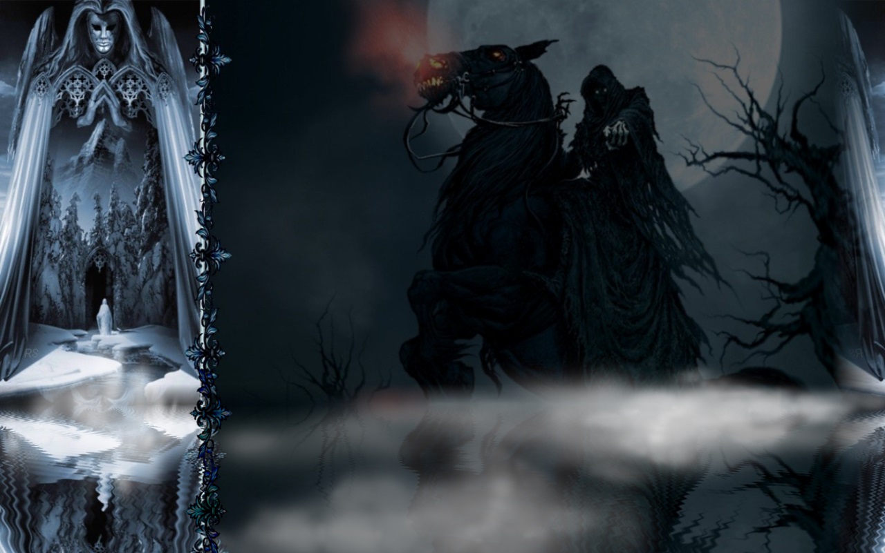 Download mobile wallpaper Dark, Grey, Grim Reaper for free.