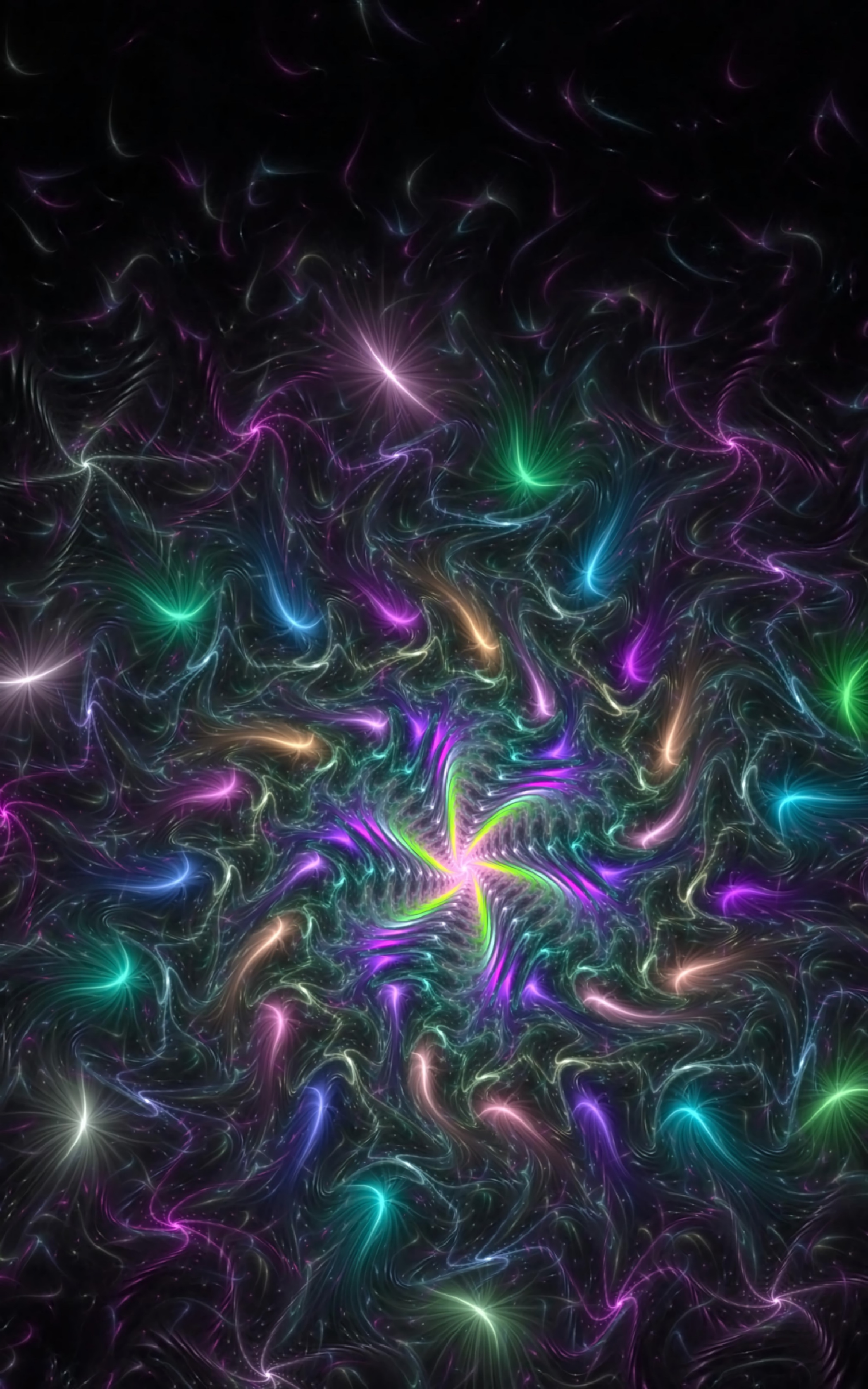 New Lock Screen Wallpapers fractal, abstract, shining, shine, bright, sparks, brilliance