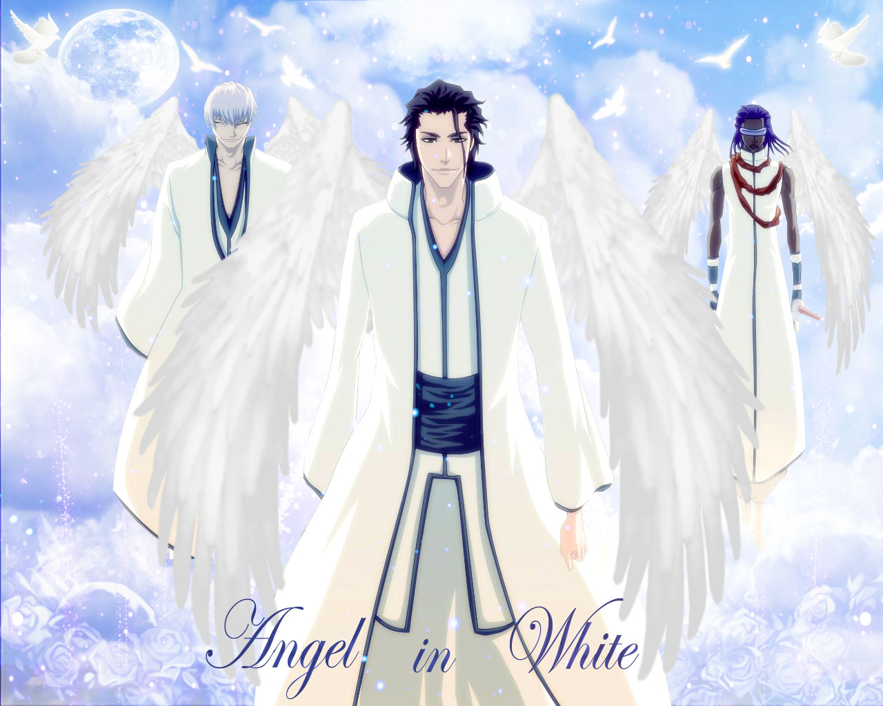 Handy-Wallpaper Bleach, Animes, Sōsuke Aizen, Gin Ichimaru, Kaname Tosen kostenlos herunterladen.