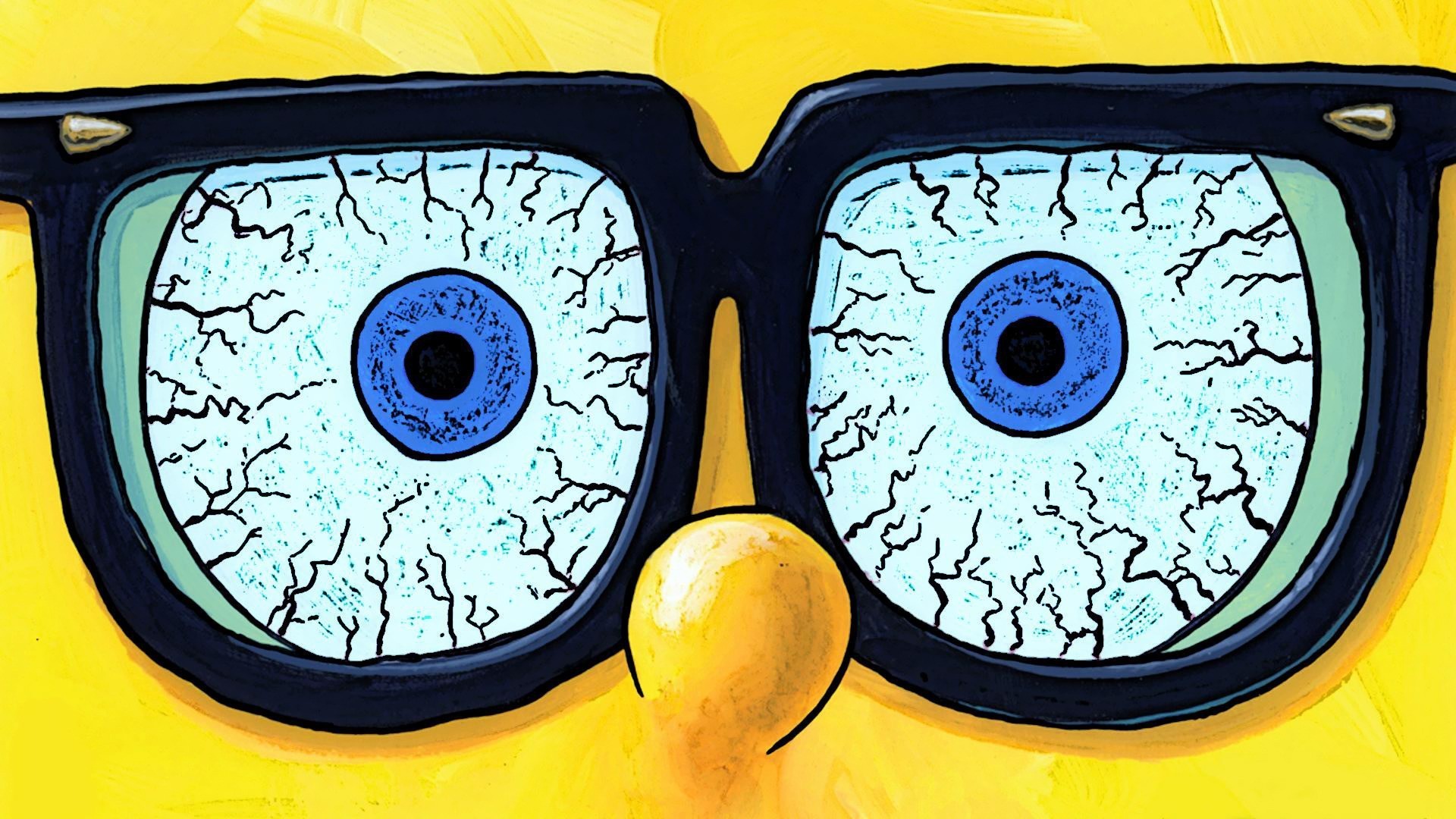 Download mobile wallpaper Funny, Glasses, Spongebob Squarepants, Tv Show, Humor for free.