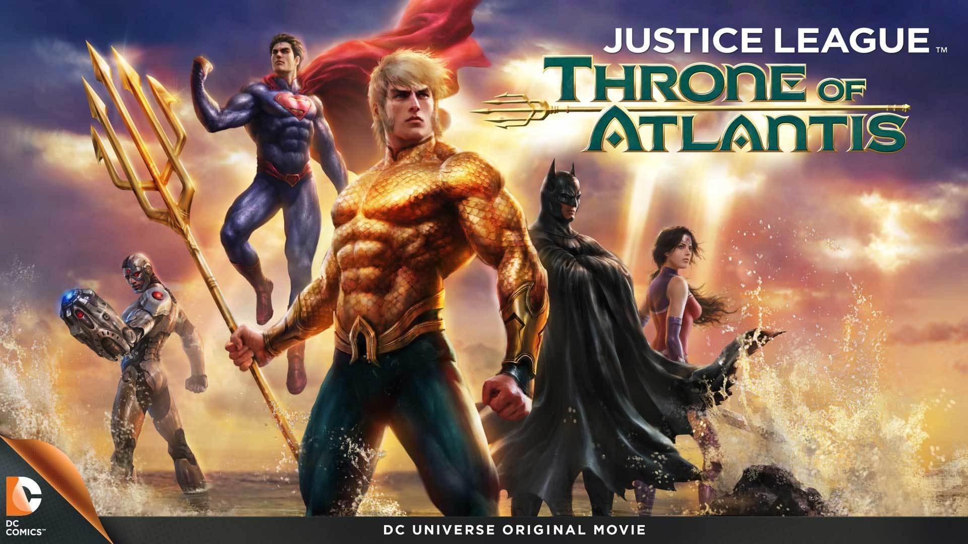 Популярные заставки и фоны Лига Справедливости: Трон Атлантиды на компьютер