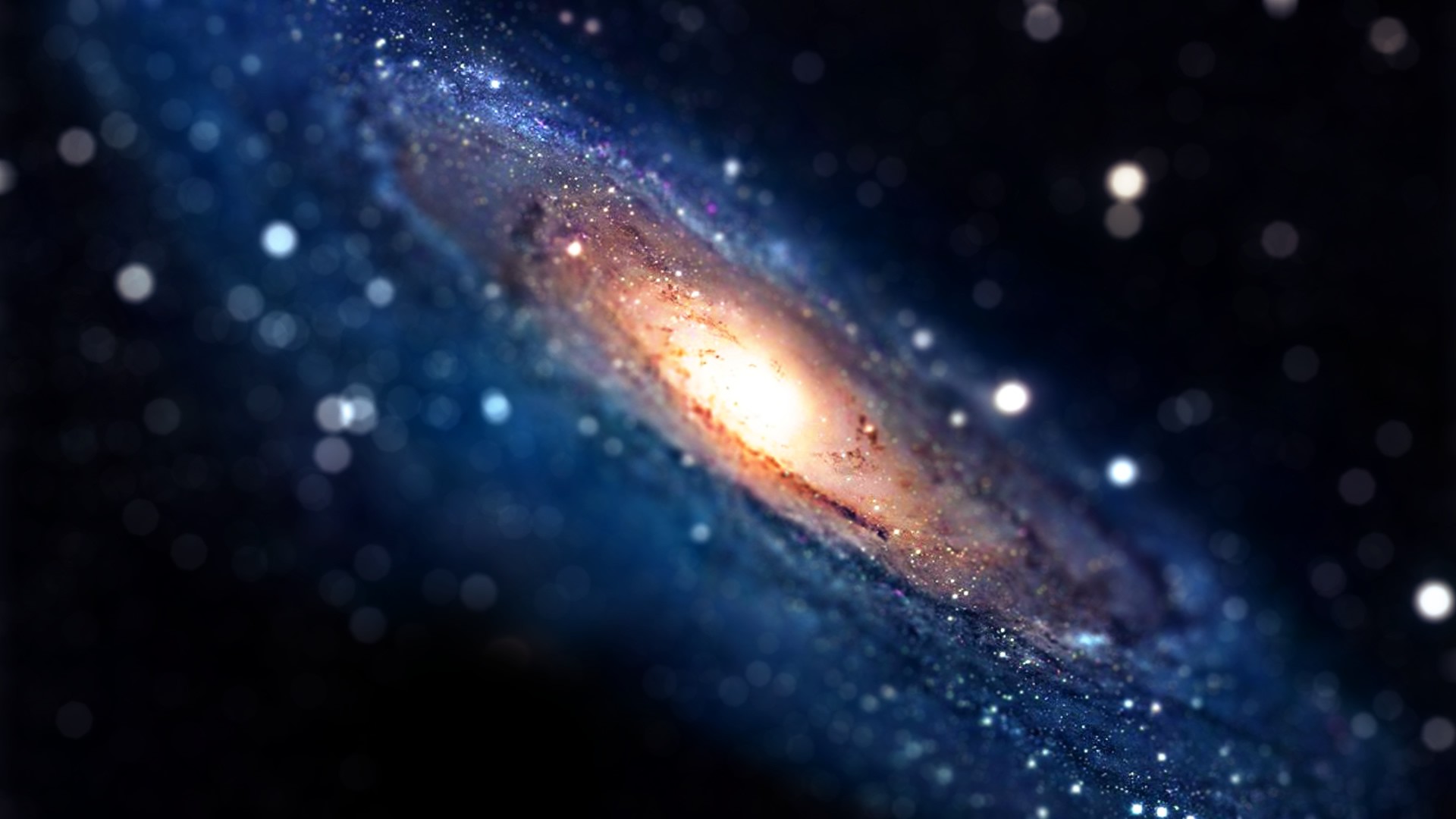 Популярні заставки і фони Галактика Андромеди на комп'ютер