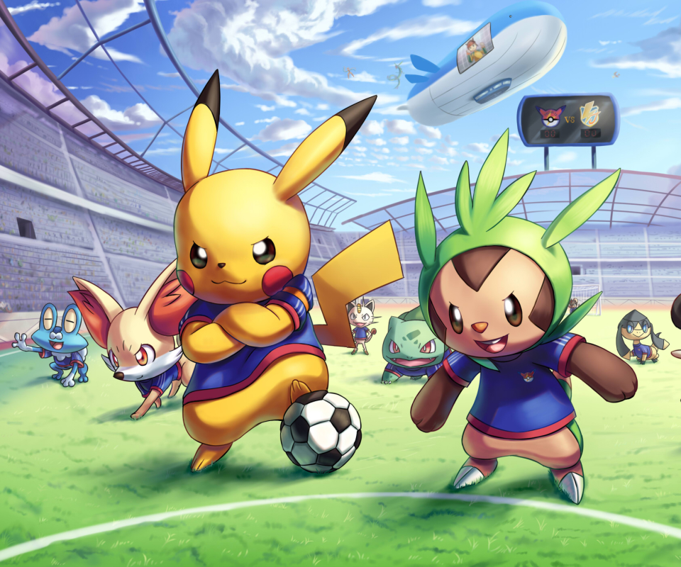 Descarga gratuita de fondo de pantalla para móvil de Pokémon, Animado, Pikachu, Chespin (Pokémon), Fennekin (Pokémon), Froakie (Pokémon).