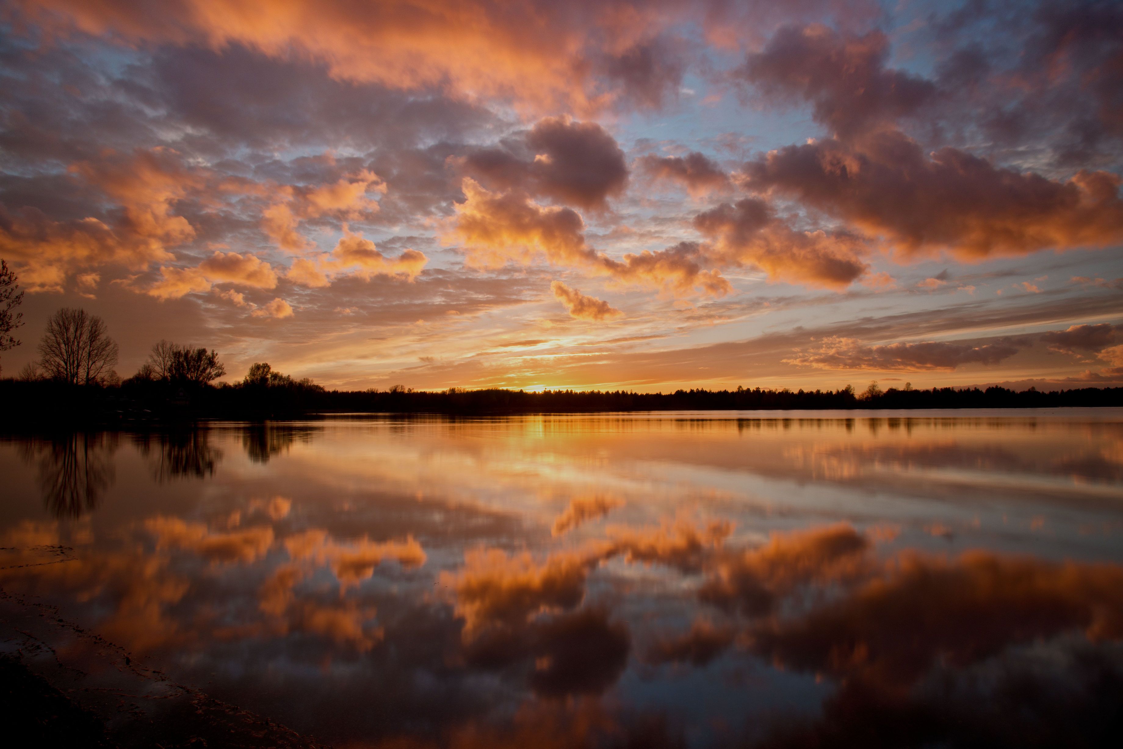 Free download wallpaper Dusk, Nature, Water, Reflection, Lake, Twilight, Sunset on your PC desktop