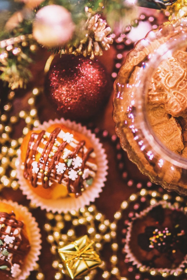 Handy-Wallpaper Weihnachten, Süßigkeiten, Nahrungsmittel kostenlos herunterladen.