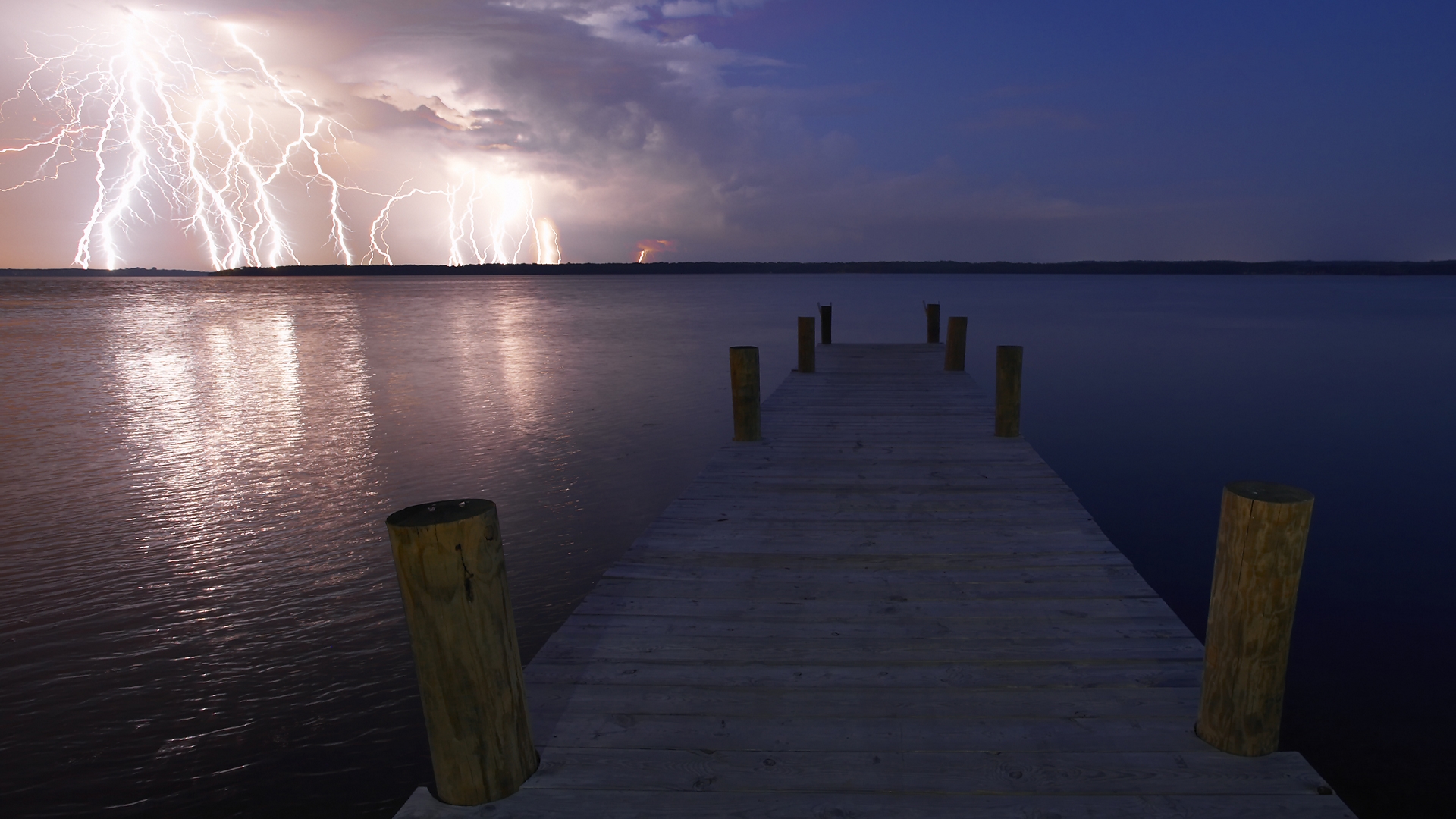 lightning, photography Panoramic Wallpaper