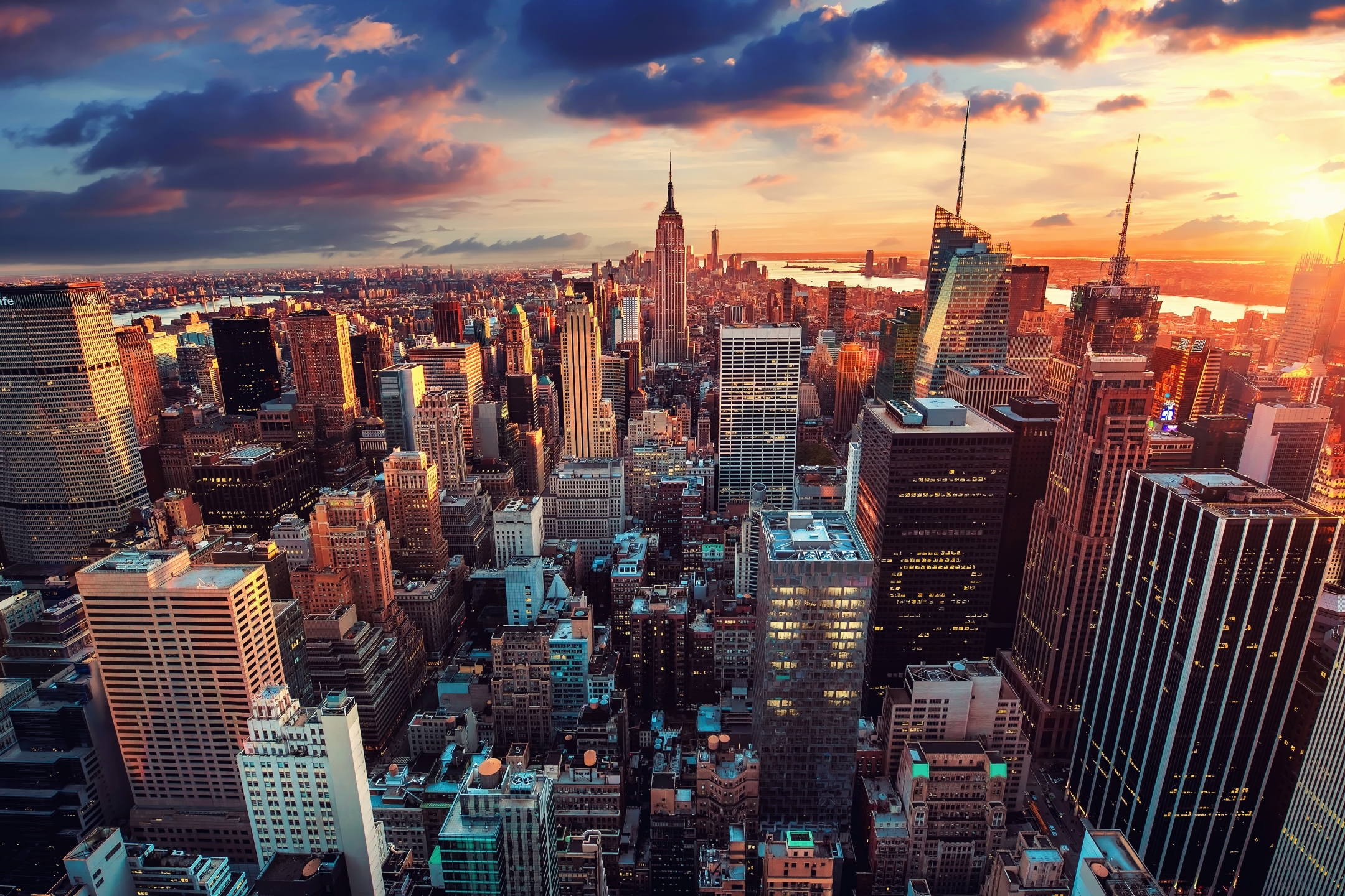 Laden Sie das Städte, Stadt, Wolkenkratzer, Gebäude, Stadtbild, New York, Vereinigte Staaten Von Amerika, Menschengemacht, Großstadt-Bild kostenlos auf Ihren PC-Desktop herunter