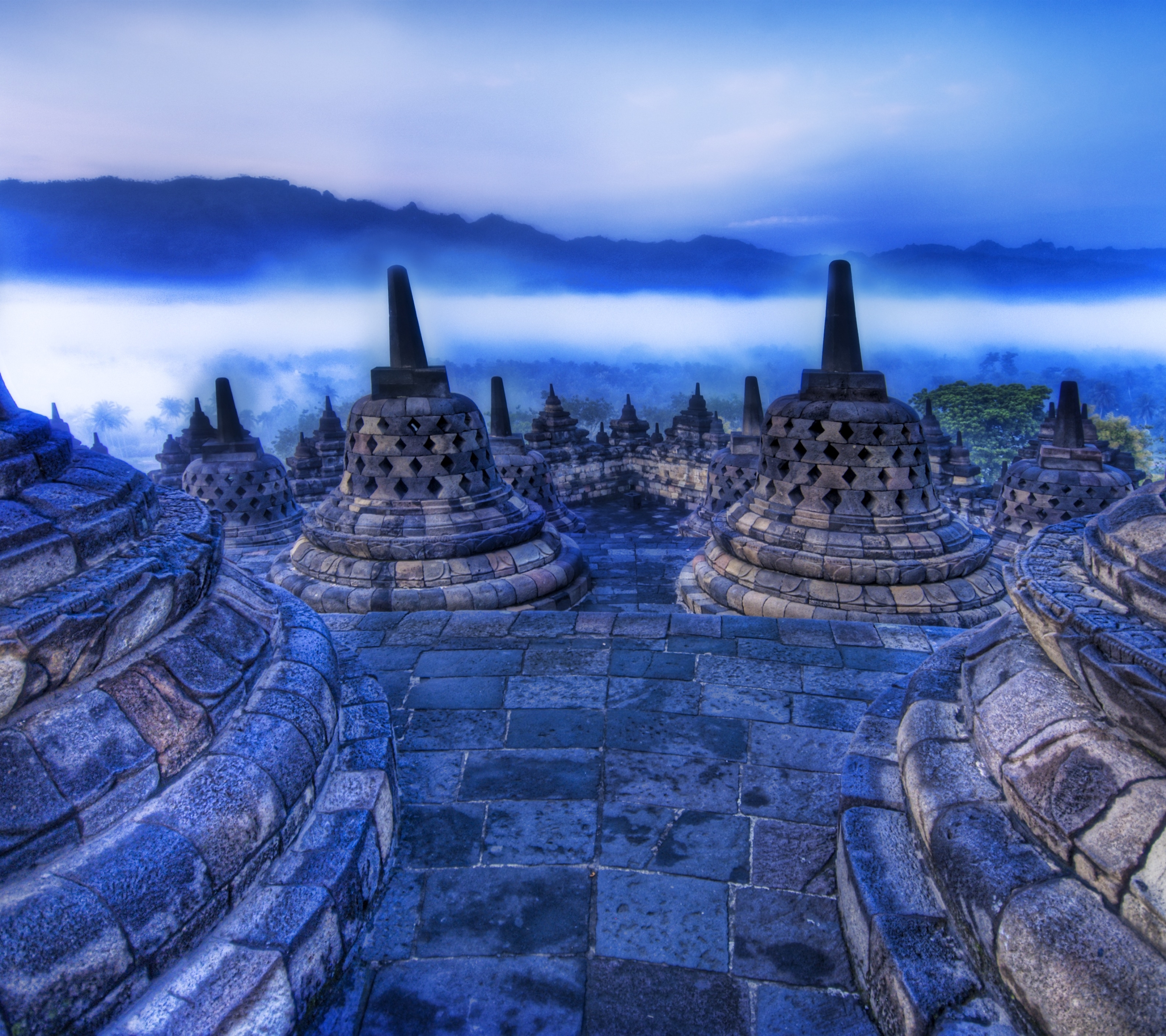 Download mobile wallpaper Temples, Religious, Borobudur for free.