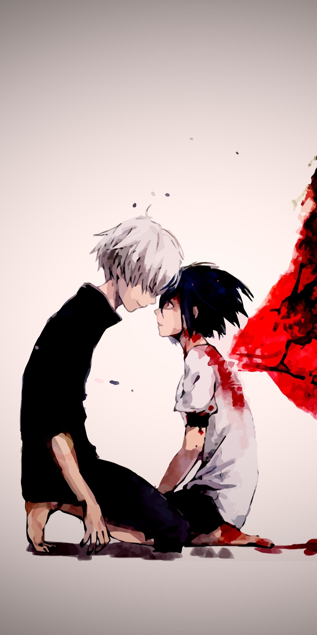 Handy-Wallpaper Animes, Ken Kanek, Tokyo Ghoul, Touka Kirishima kostenlos herunterladen.