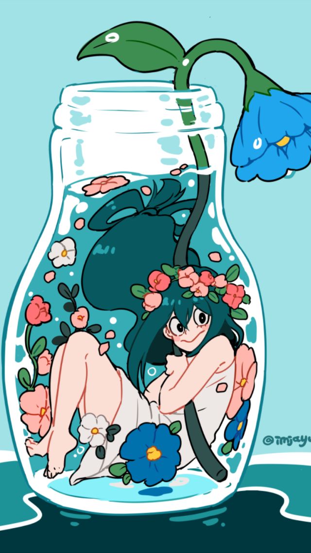 Handy-Wallpaper Animes, Boku No Hero Academia, Tsuyu Asui kostenlos herunterladen.