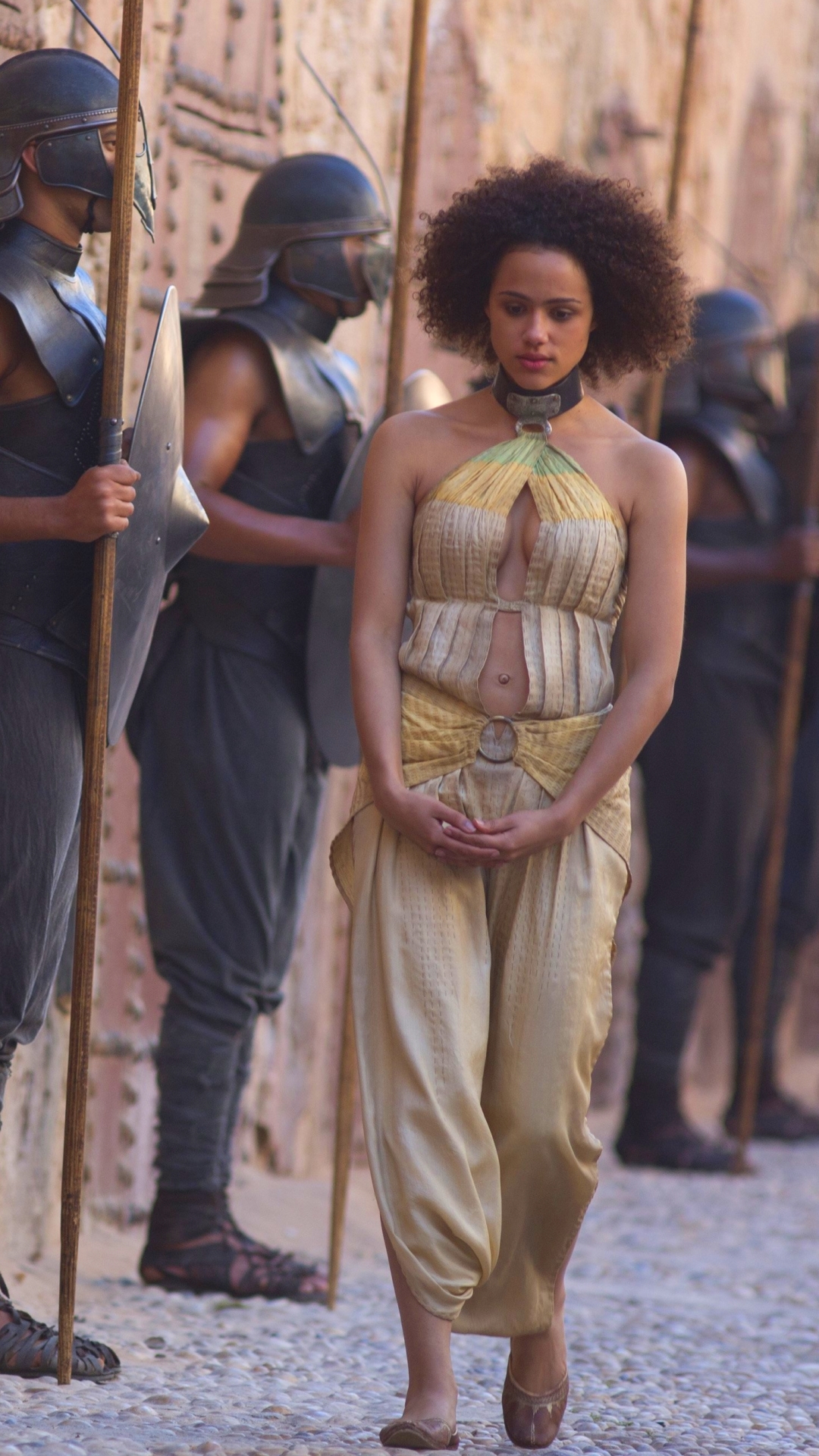 Beeindruckende Nathalie Emmanuel als Missandei aus Game of Thrones Hintergrundbild