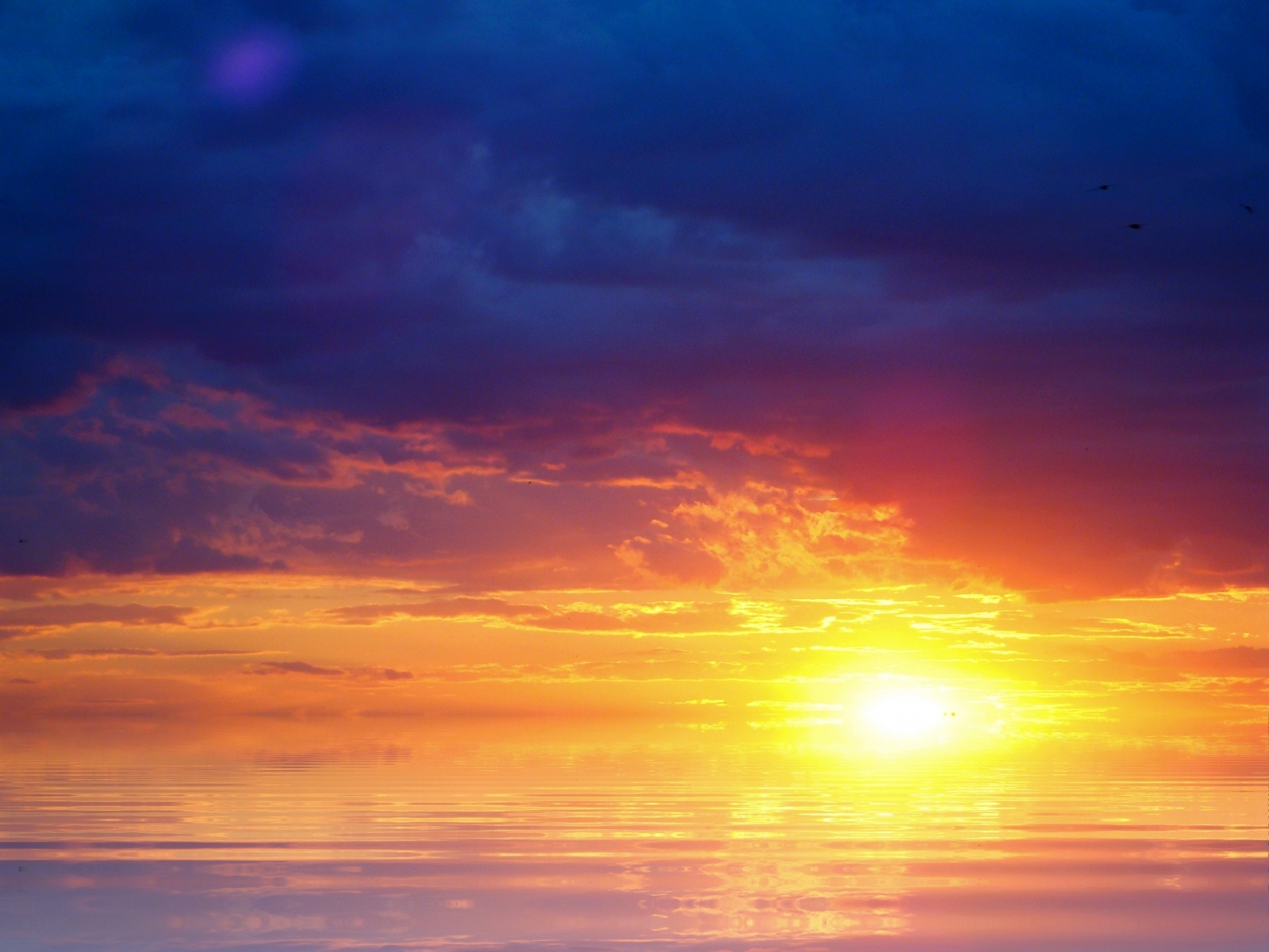 Handy-Wallpaper Sunset, Sky, Landschaft, Wasser, Sun, Sea kostenlos herunterladen.