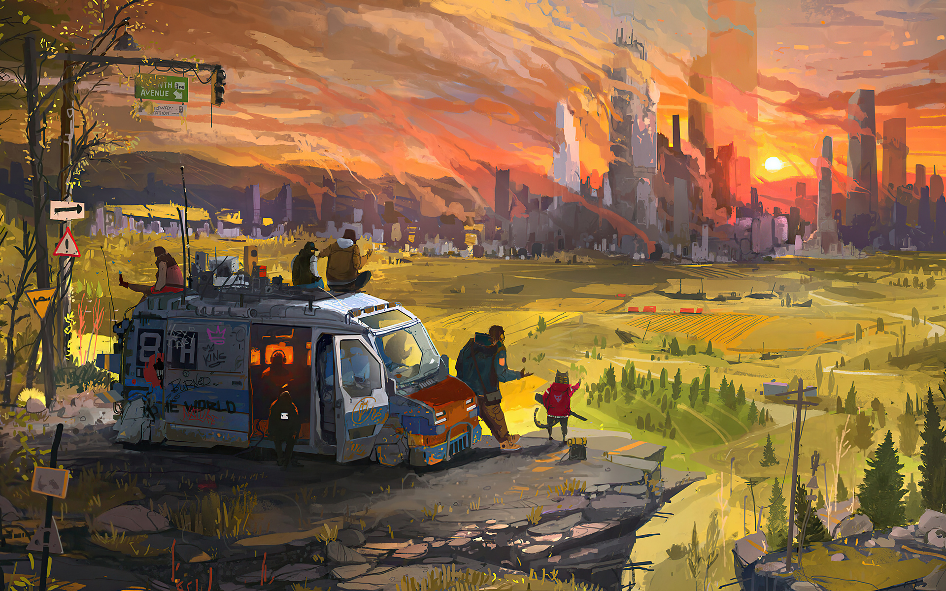 Download mobile wallpaper City, Sci Fi, Post Apocalyptic for free.