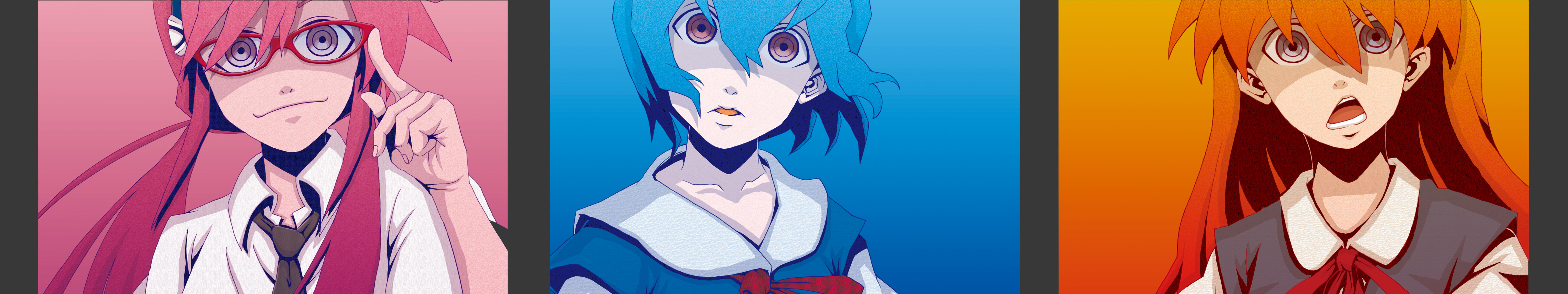 Download mobile wallpaper Anime, Evangelion, Neon Genesis Evangelion, Asuka Langley Sohryu, Mari Makinami Illustrious, Rei Ayanami for free.